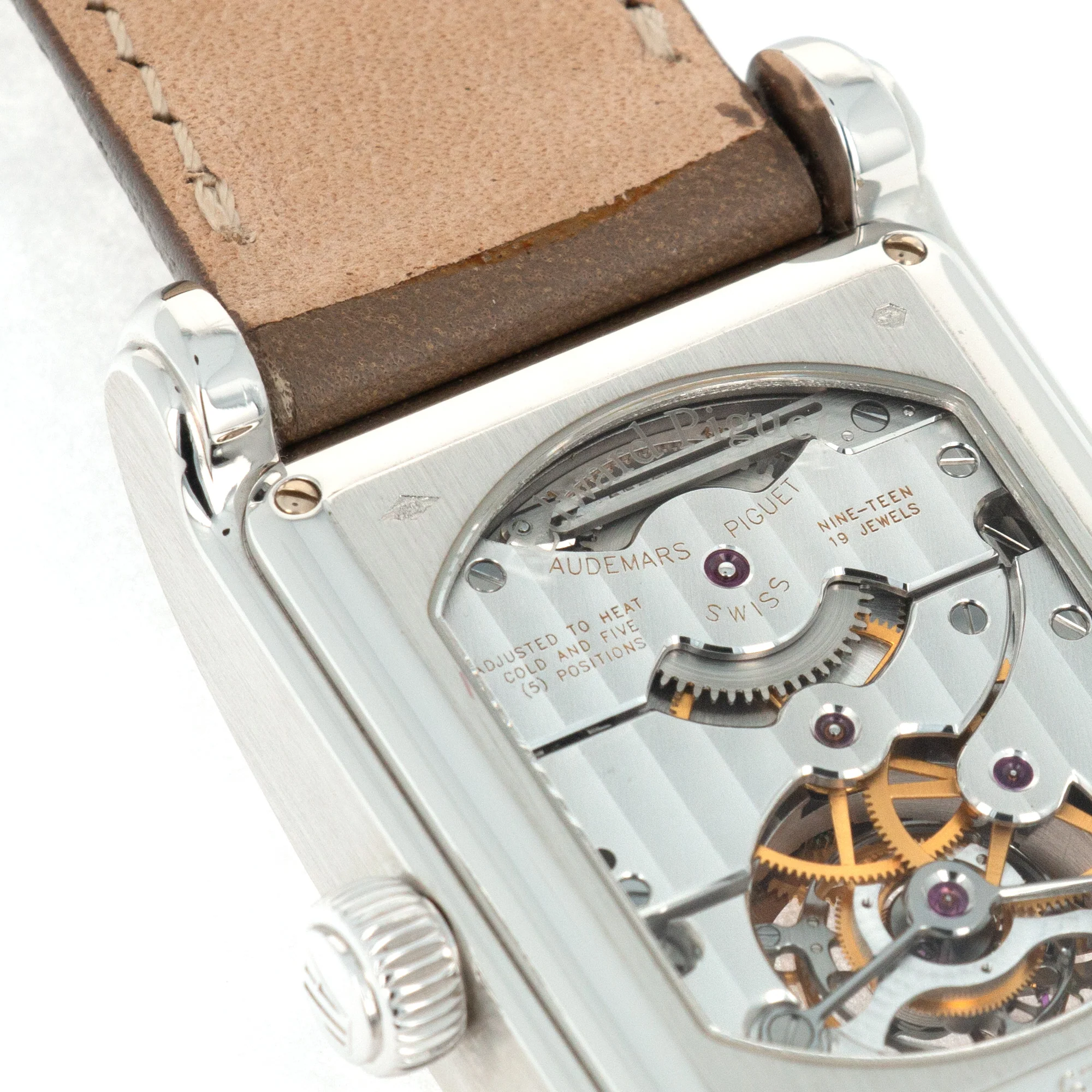 Audemars Piguet Platinum Tourbillon Salmon Dial Watch - Image 6