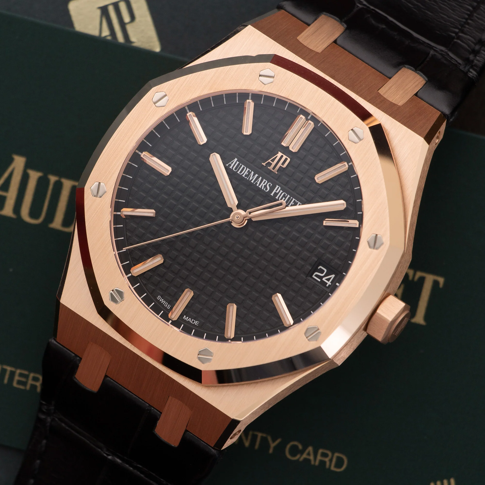Audemars Piguet Rose Gold Royal Oak Automatic Watch Ref. 15500 - Image 2