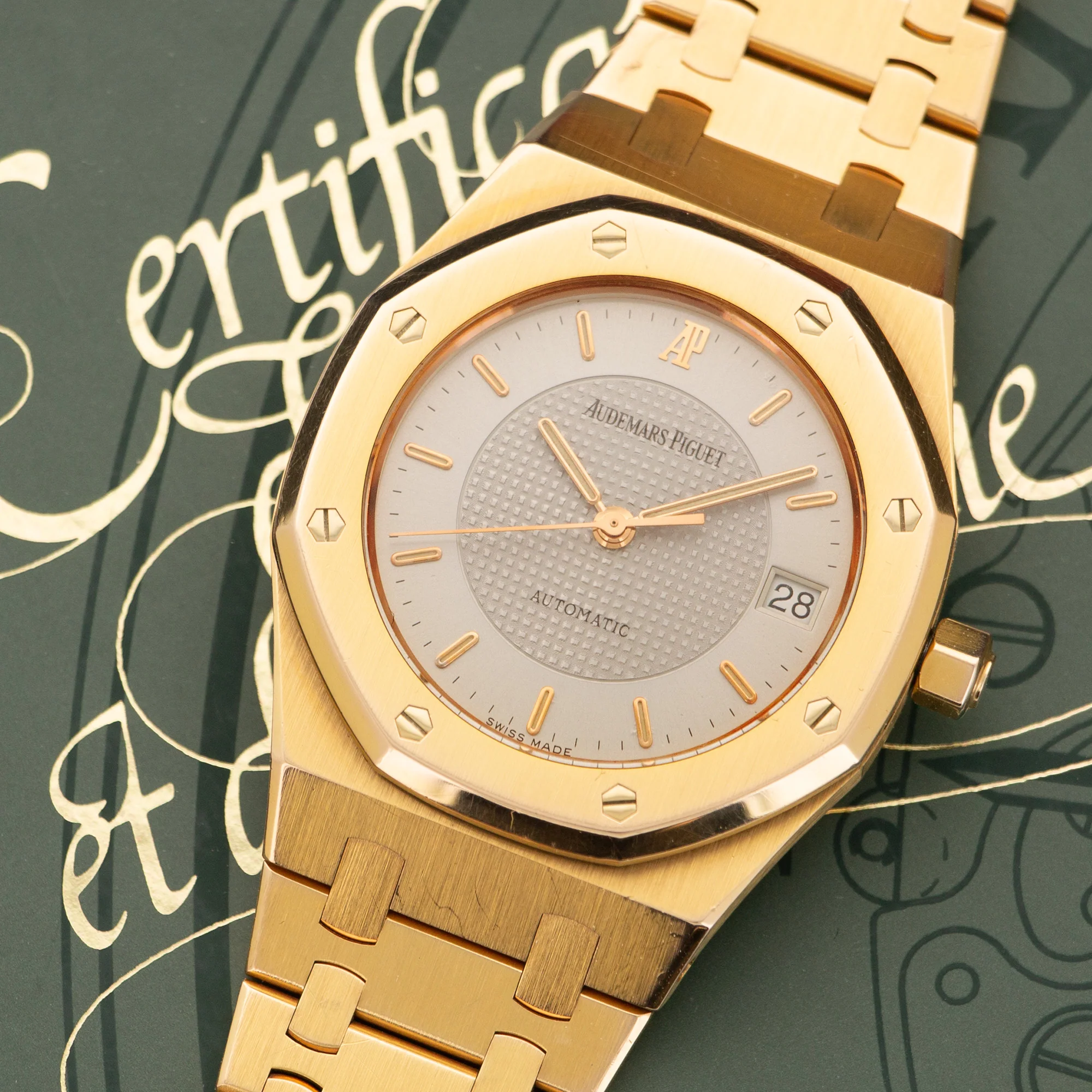 Audemars Piguet Rose Gold Royal Oak Nick Faldo Edition Watch - Image 2