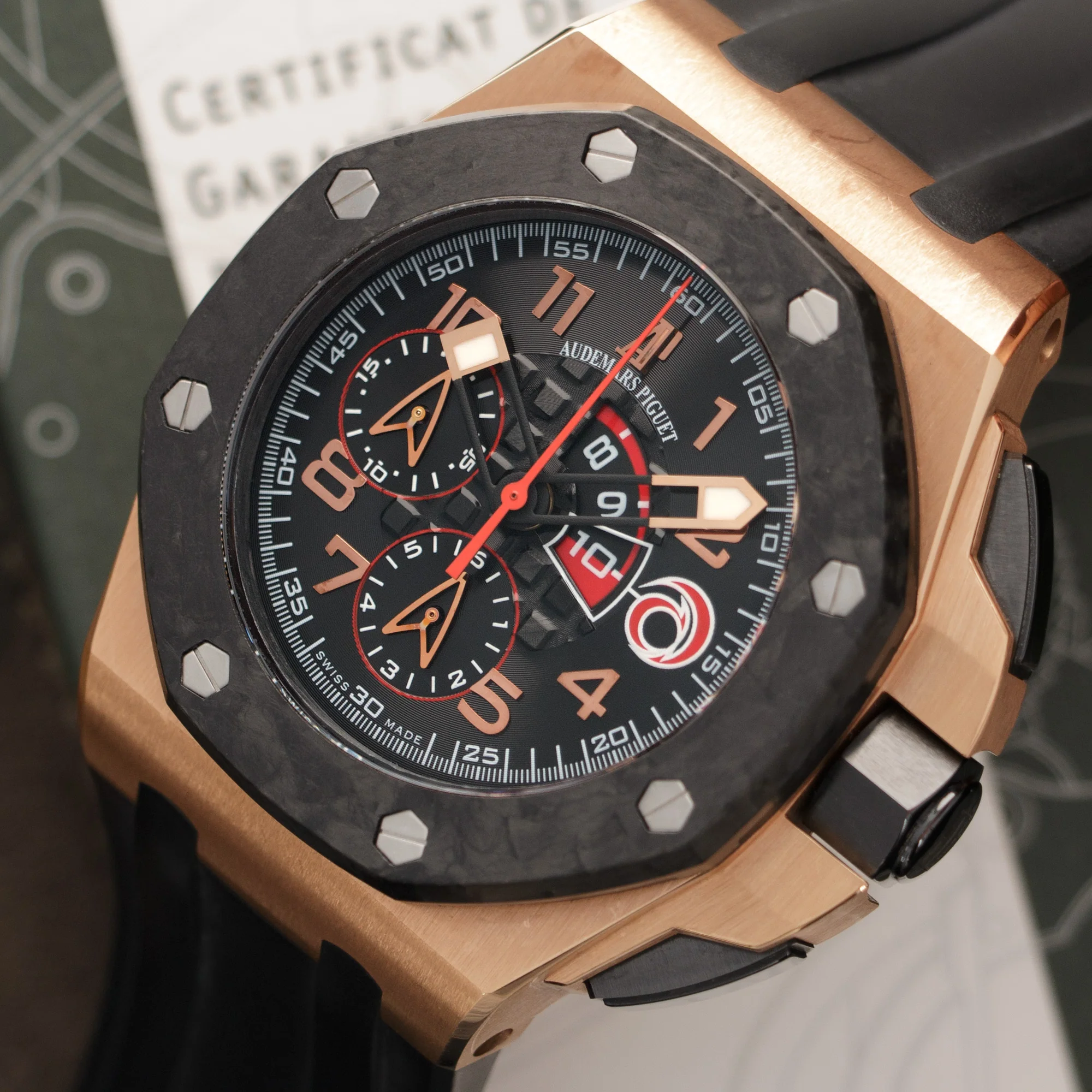Audemars Piguet Rose Gold Royal Oak Offshore Alinghi Watch - Image 2