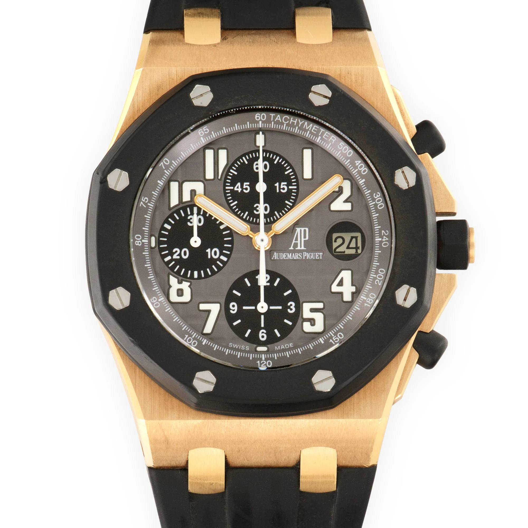Audemars Piguet Rose Gold Royal Oak Offshore Rubberclad Watch Ref. 25940