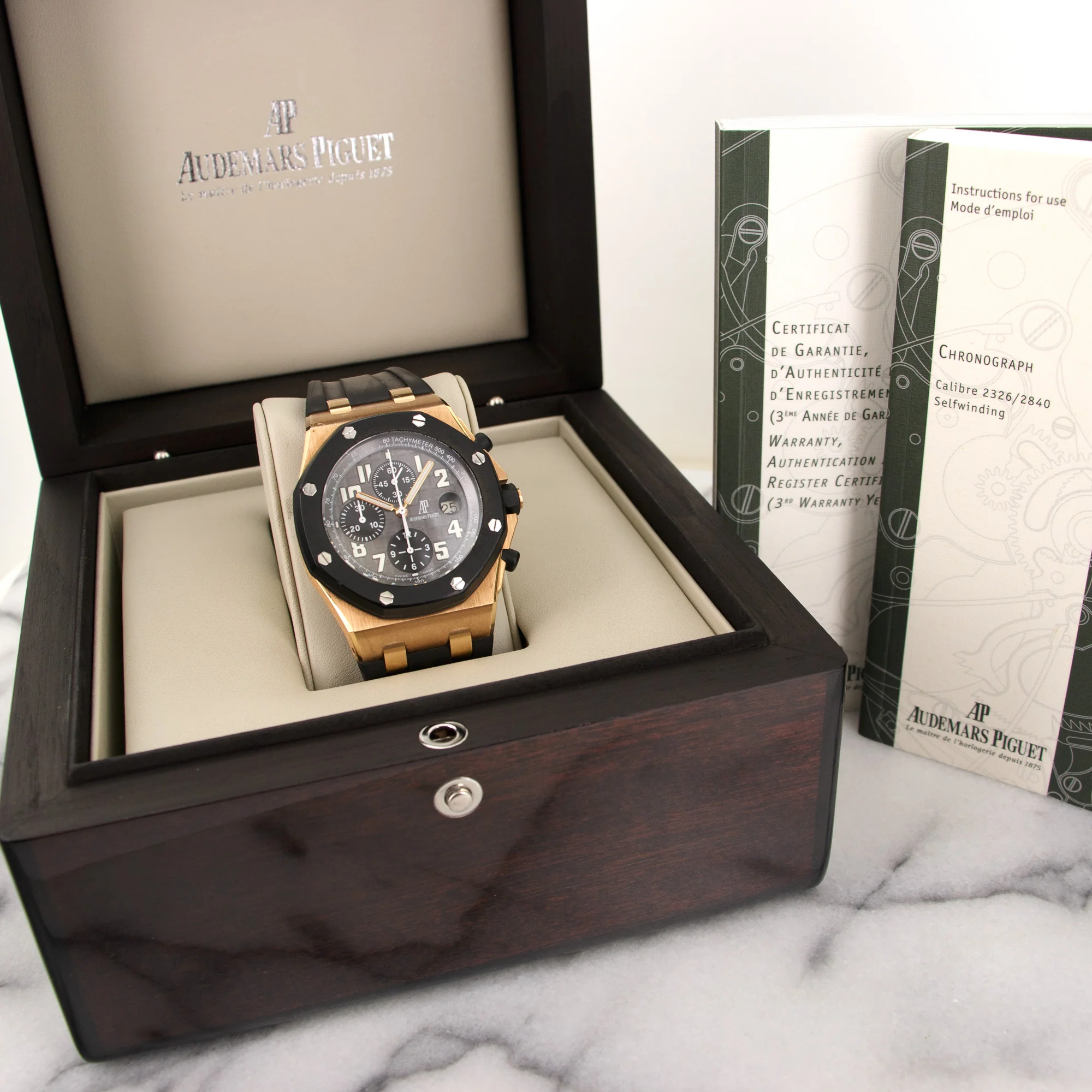 Audemars Piguet Rose Gold Royal Oak Offshore Rubberclad Watch Ref. 25940 - Image 5