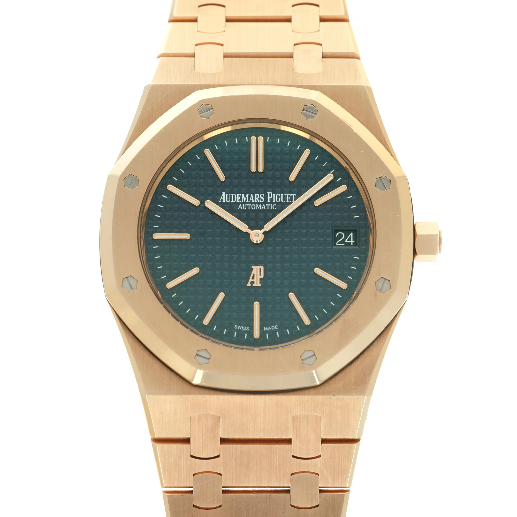 Audemars Piguet Rose Gold Royal Oak Ultra-Thin Watch Ref. 15202