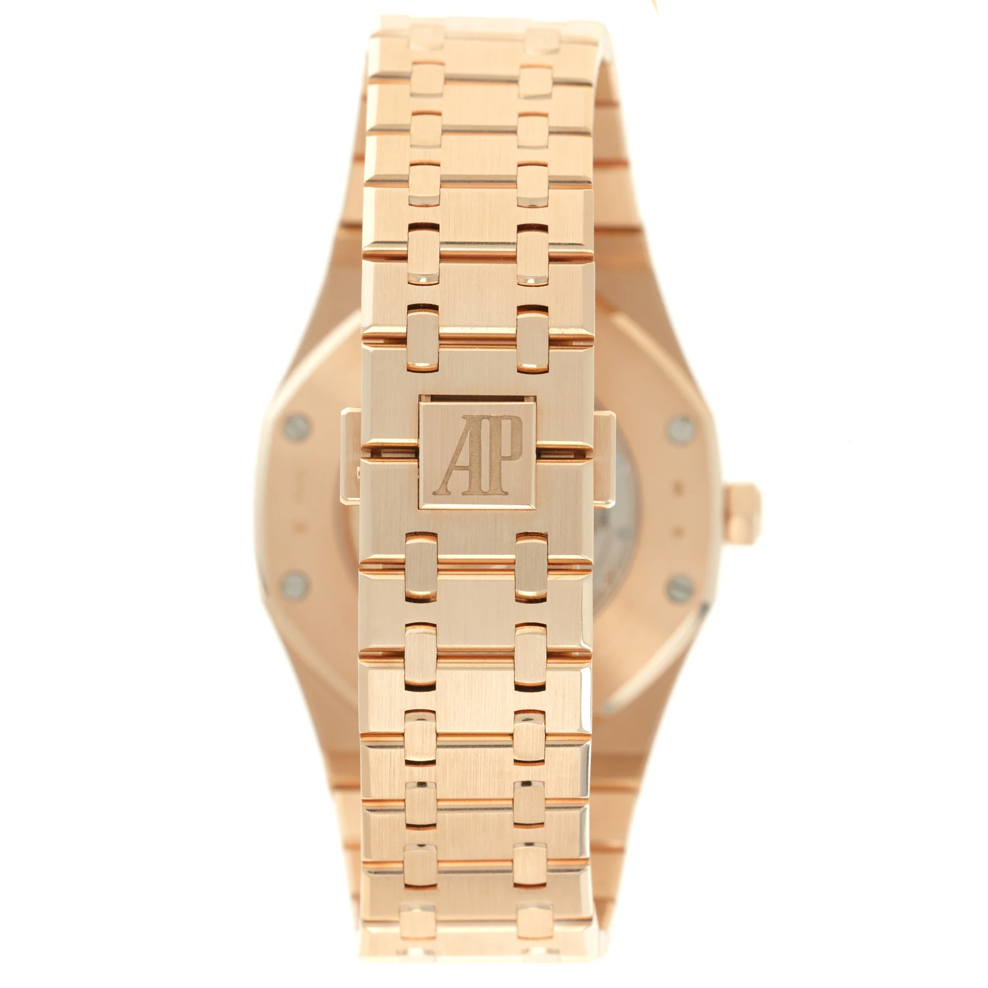 Audemars Piguet Rose Gold Royal Oak Watch Ref. 15400 with Original and Papers - Image 5