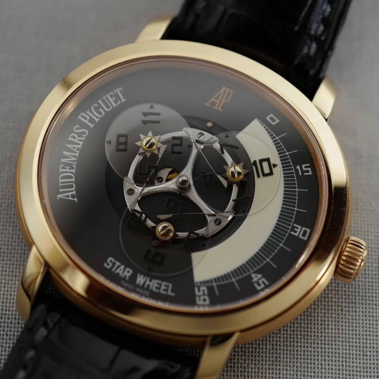 Audemars Piguet Rose Gold Star Wheel Millenary Watch Ref. 25898 - Image 5