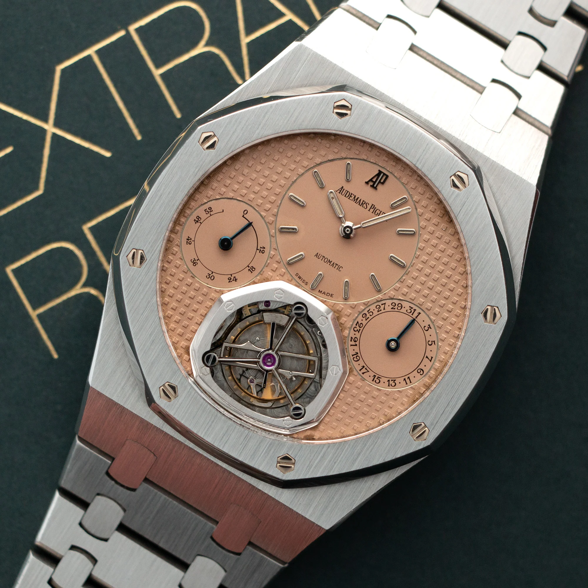 Audemars Piguet Royal Oak Tourbillon Salmon Dial Watch Ref. 25831 - Image 2