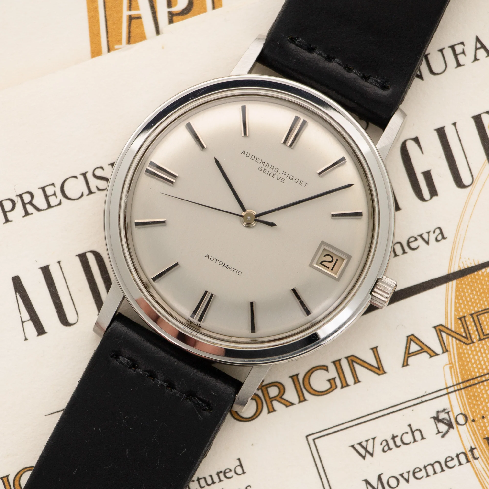 Audemars Piguet Steel Automatic Watch, Ref. 5281 with Original Warranty Papers - Image 2