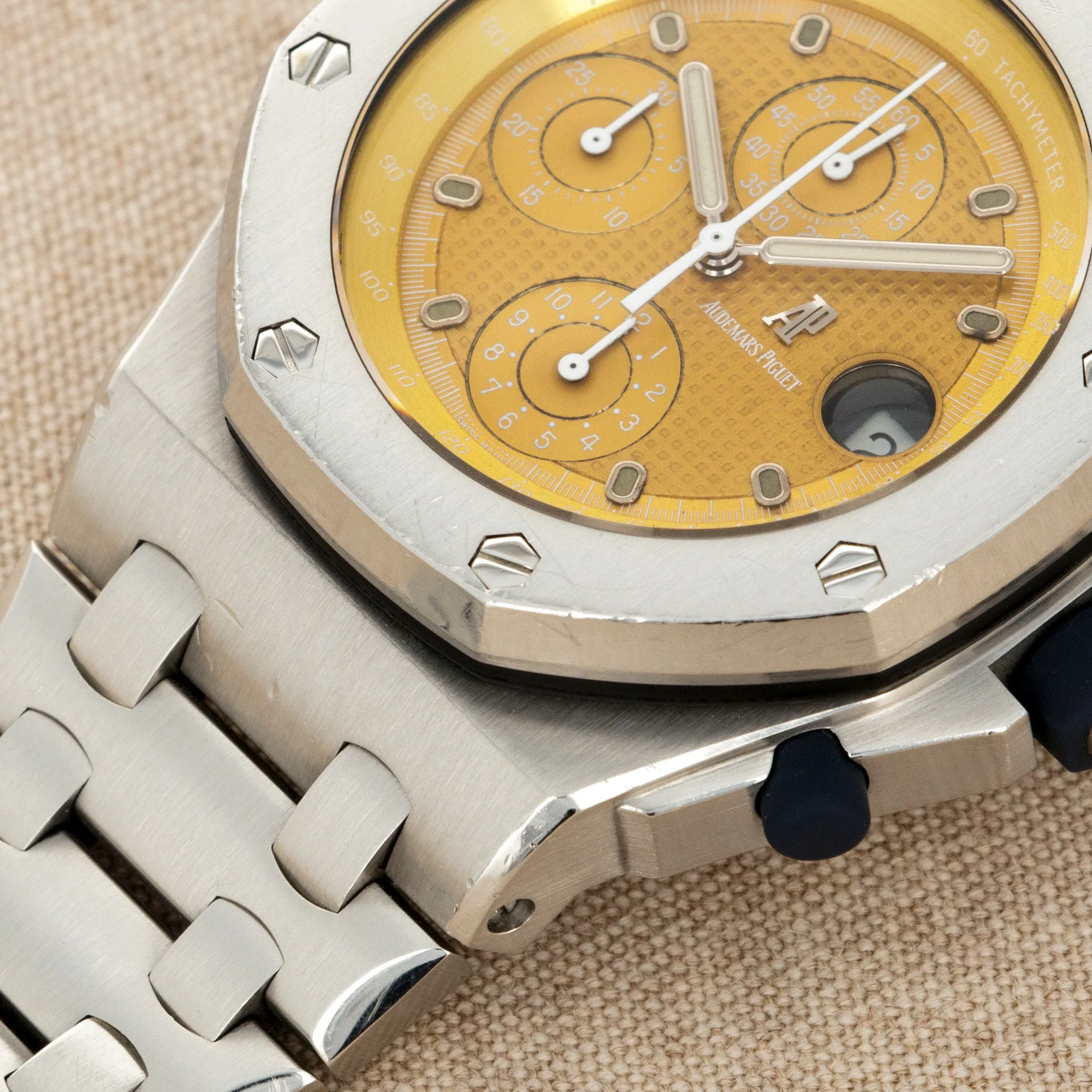 Audemars Piguet Steel Royal Oak Offshore Ref. 25721 with Tropical Gold Dial - Image 4