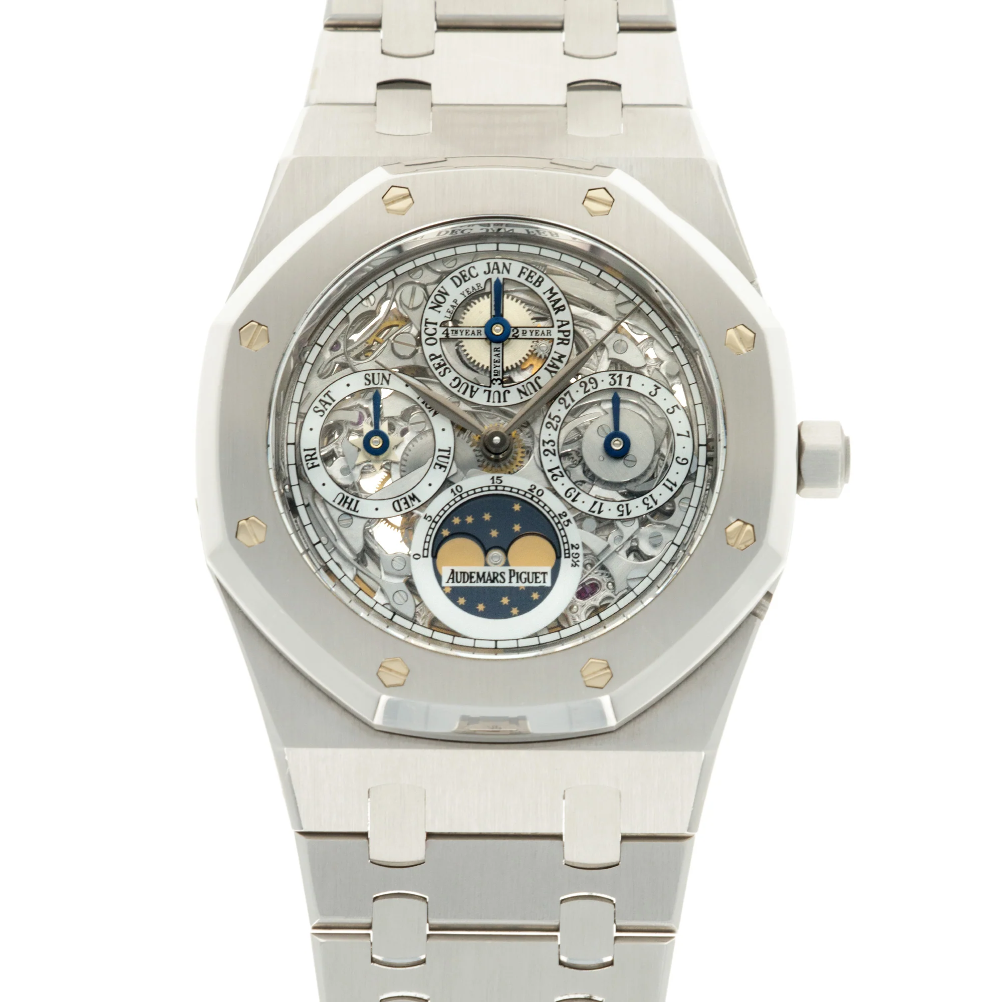 Audemars Piguet Steel Royal Oak Perpetual Calendar Skeleton Watch Ref. 25829