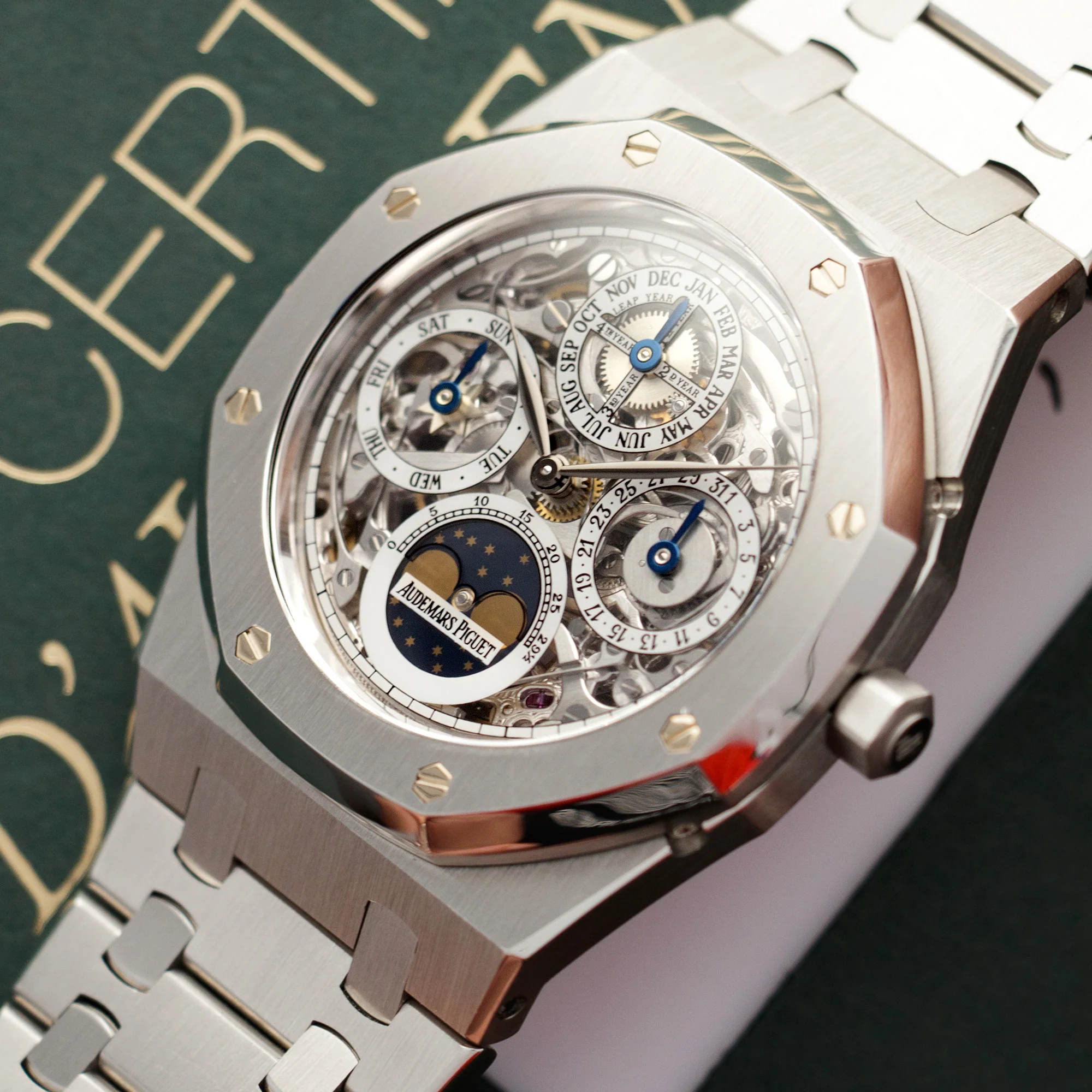 Audemars Piguet Steel Royal Oak Perpetual Calendar Skeleton Watch Ref. 25829 - Image 2
