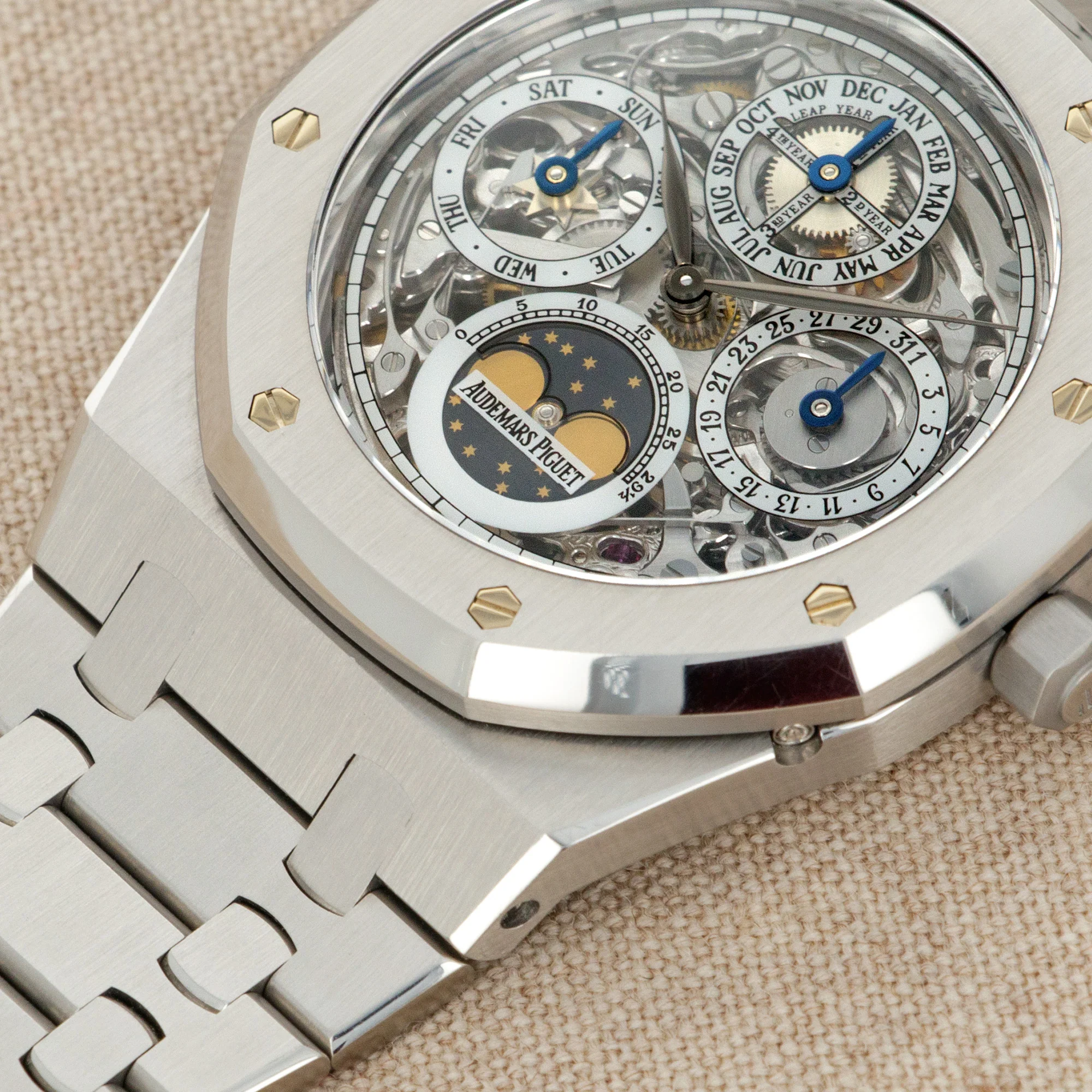 Audemars Piguet Steel Royal Oak Perpetual Calendar Skeleton Watch Ref. 25829 - Image 4