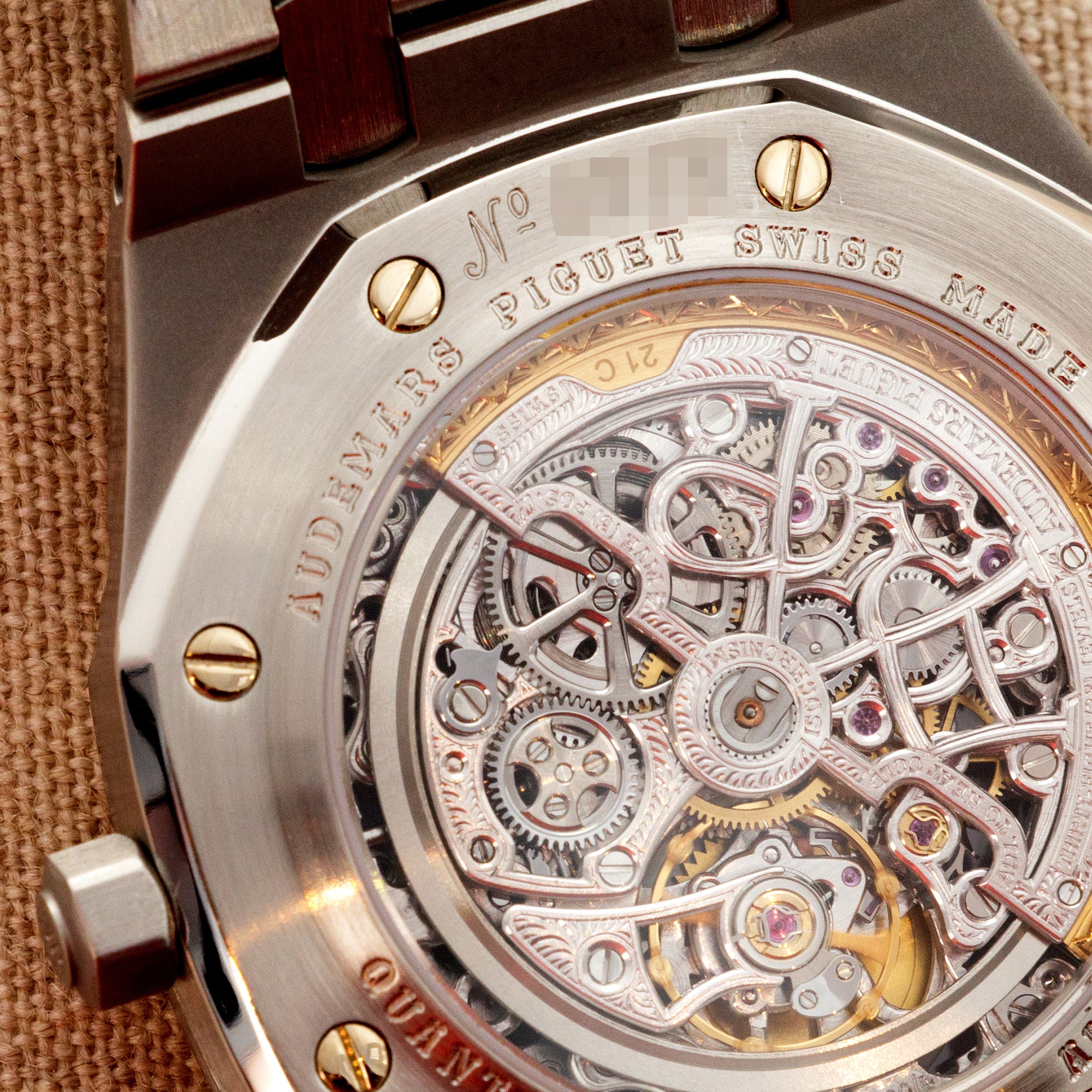 Audemars Piguet Steel Royal Oak Perpetual Calendar Skeleton Watch Ref. 25829 - Image 5