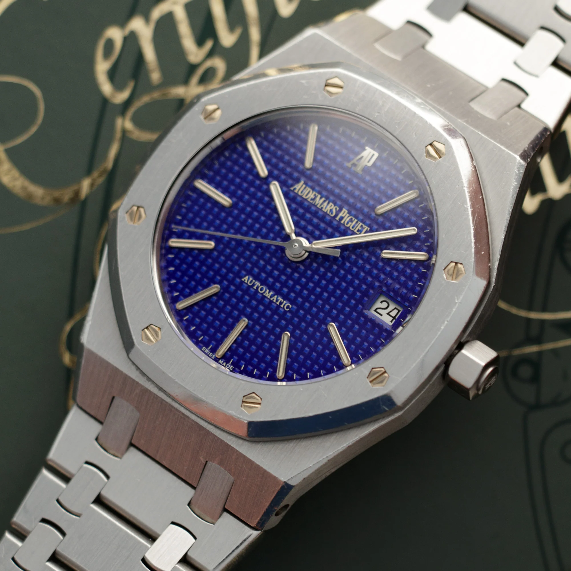 Audemars Piguet Steel Royal Oak Ref. 14790 with Yves Klein Blue Dial - Image 2