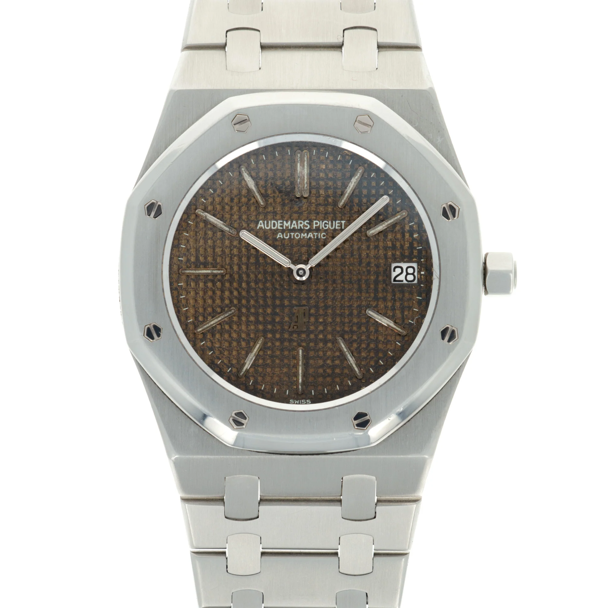 Audemars Piguet Steel Royal Oak Ref. 5402 with Tropical Dial, with Box and Papers