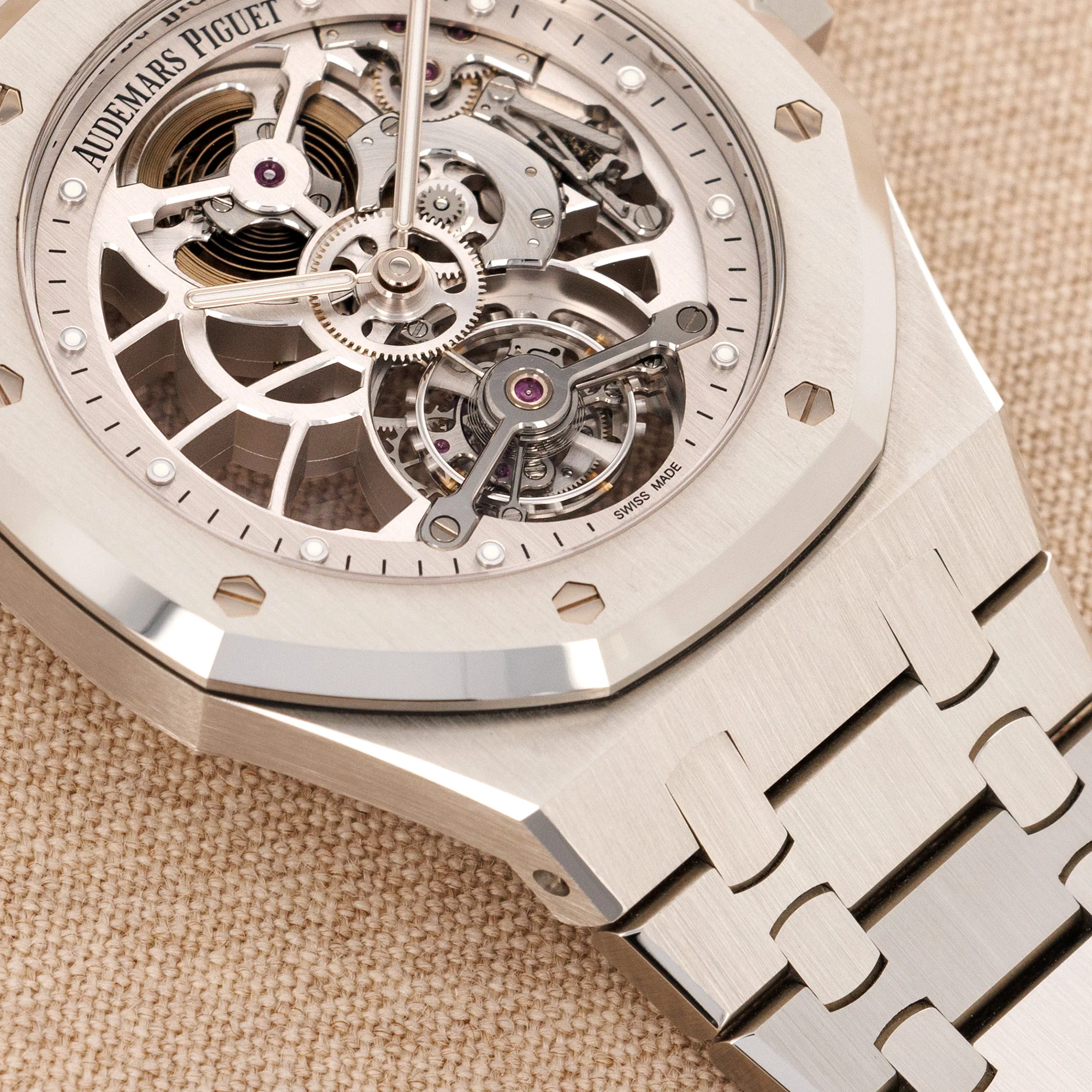 Audemars Piguet Steel Royal Oak Skeleton Tourbillon Watch Ref. 26518 - Image 3