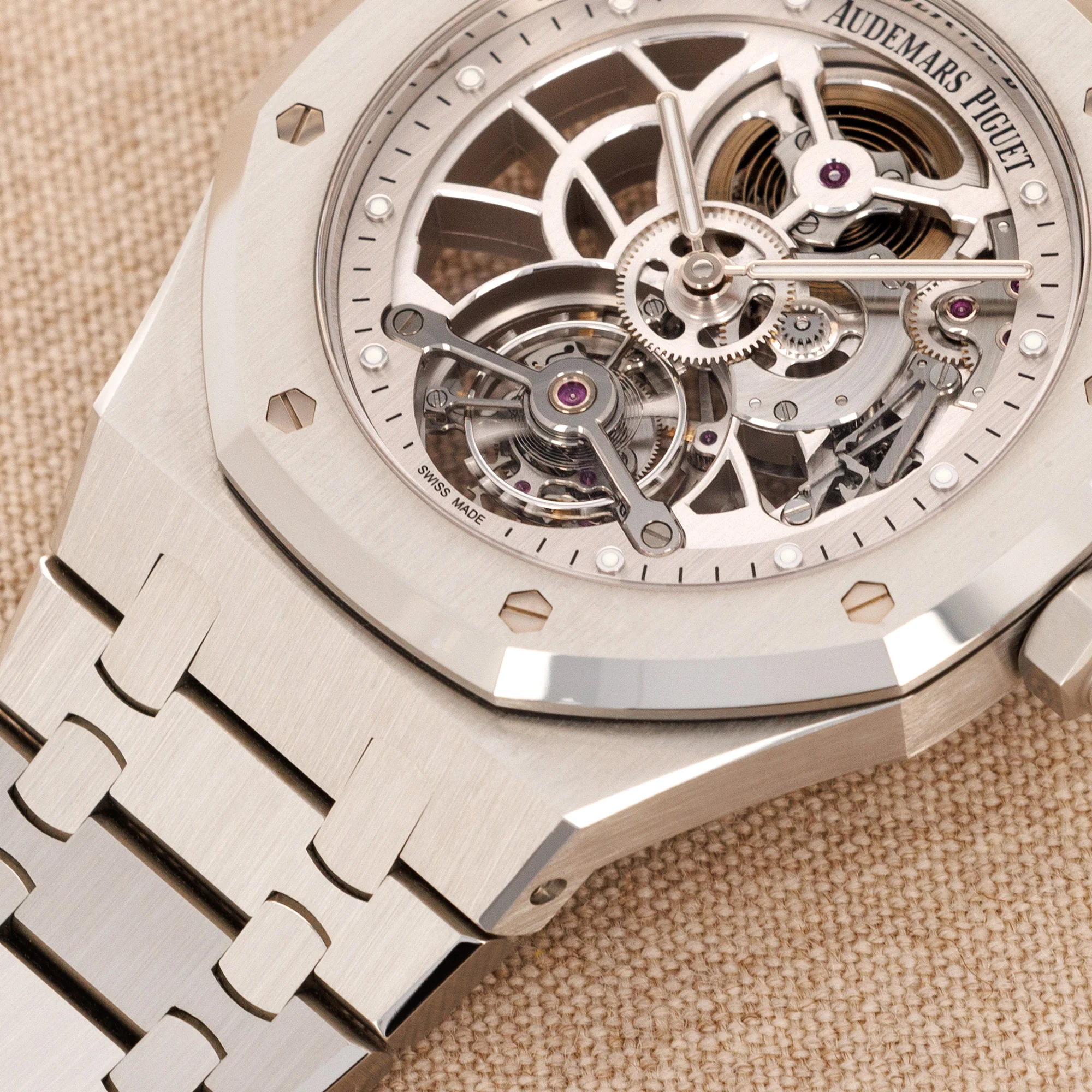 Audemars Piguet Steel Royal Oak Skeleton Tourbillon Watch Ref. 26518 - Image 4