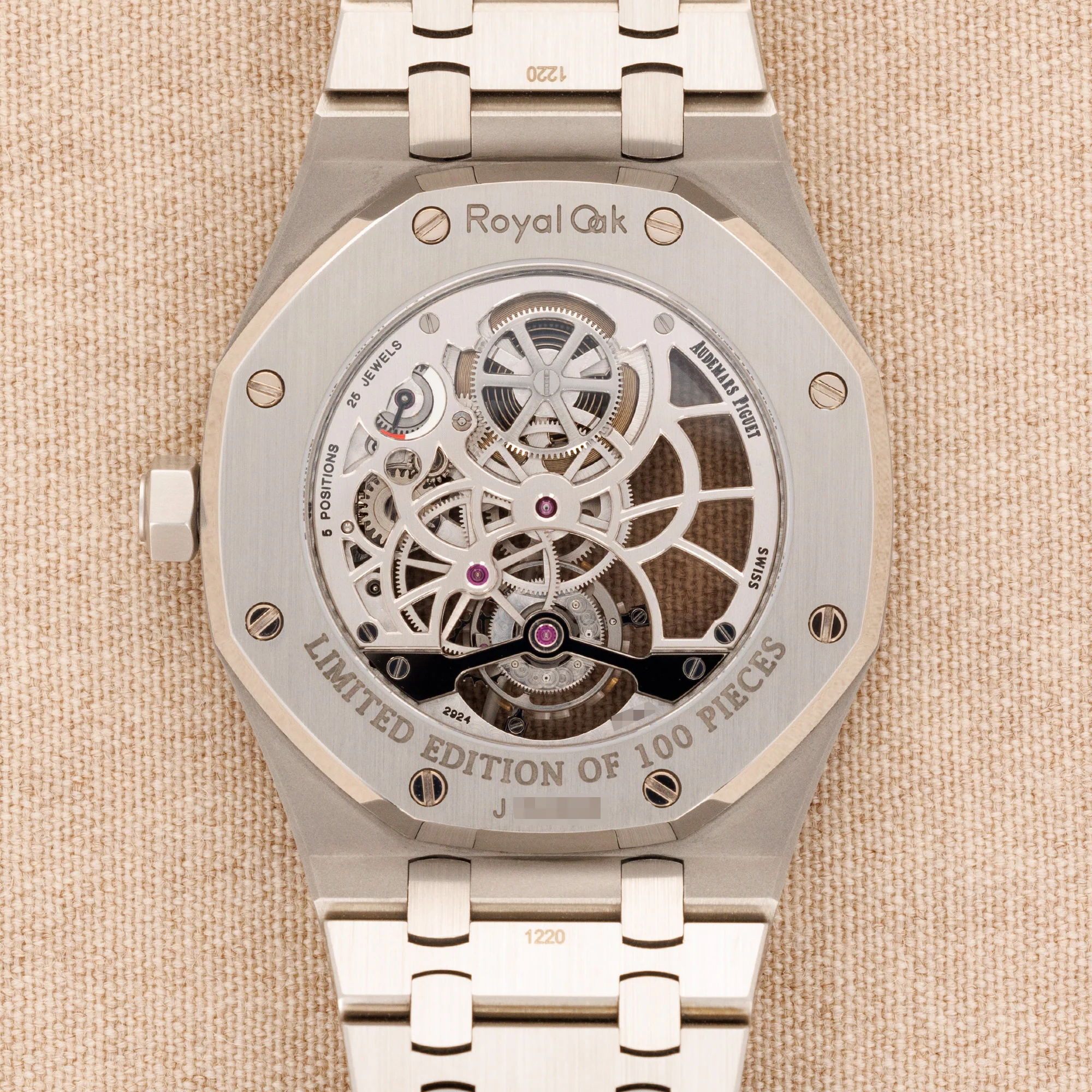 Audemars Piguet Steel Royal Oak Skeleton Tourbillon Watch Ref. 26518 - Image 6
