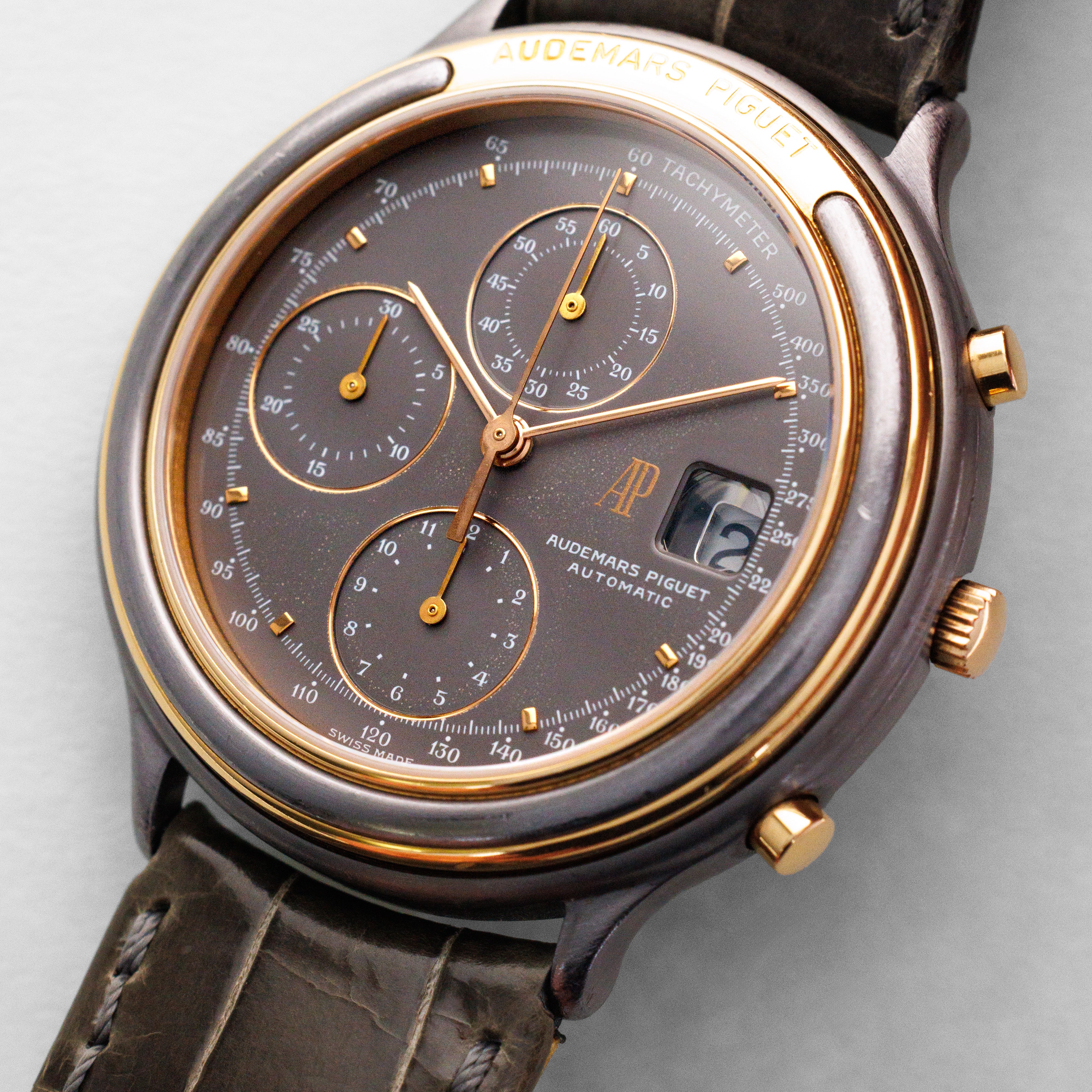 Audemars Piguet Tantalum and Rose Gold Huitieme Chrononograph 25644 - Image 2