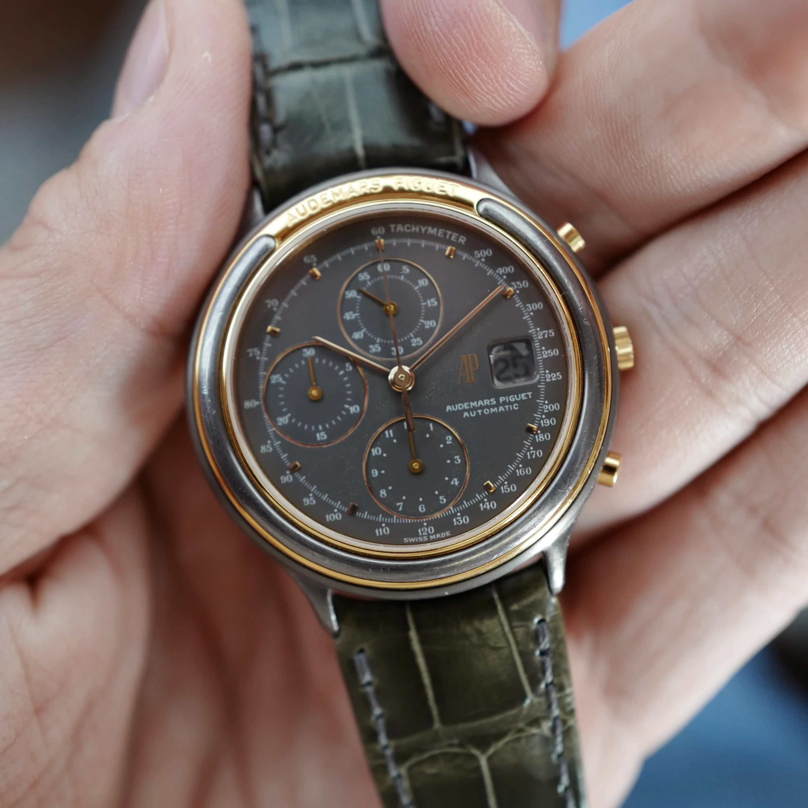Audemars Piguet Tantalum and Rose Gold Huitieme Chrononograph 25644 - Image 6