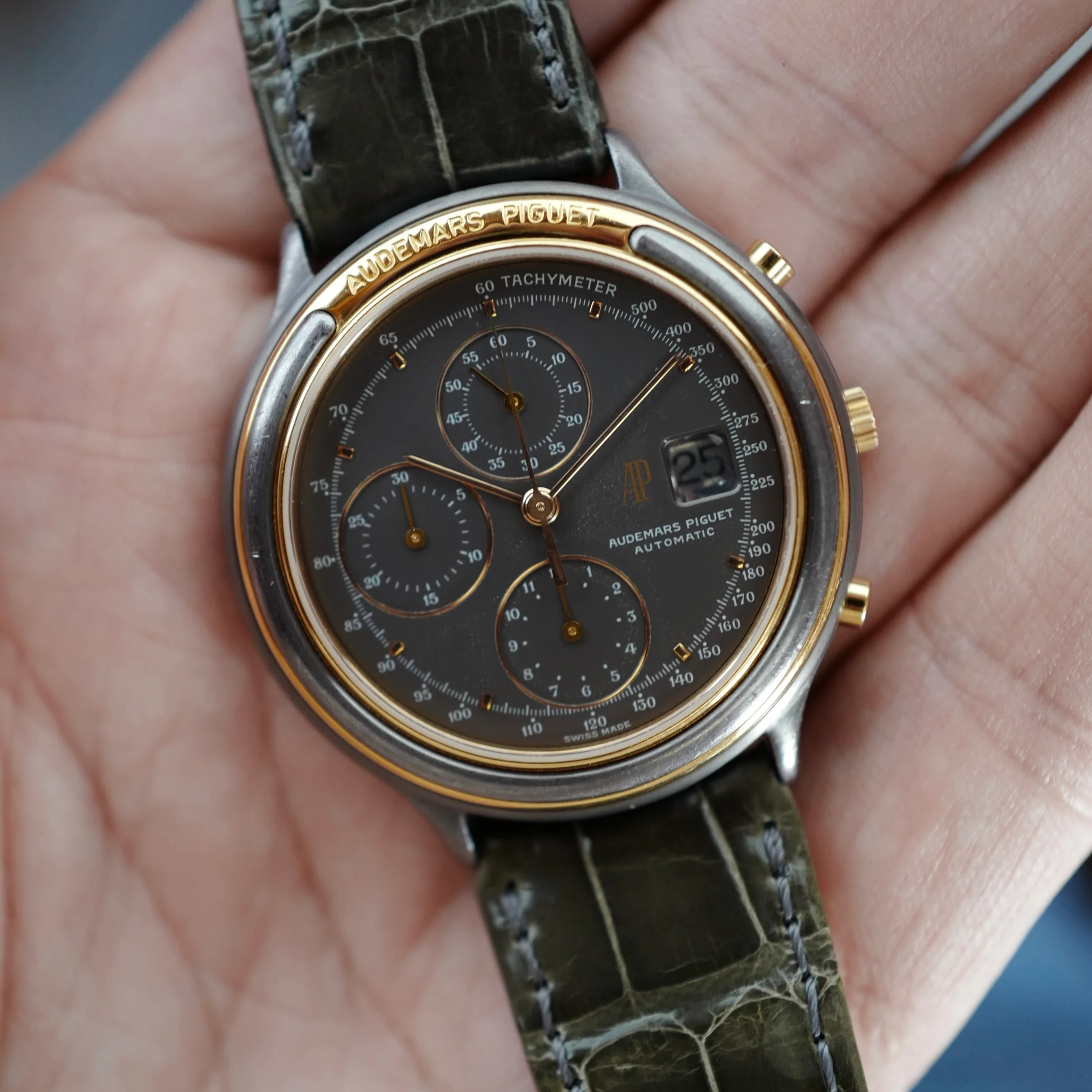 Audemars Piguet Tantalum and Rose Gold Huitieme Chrononograph 25644 - Image 7