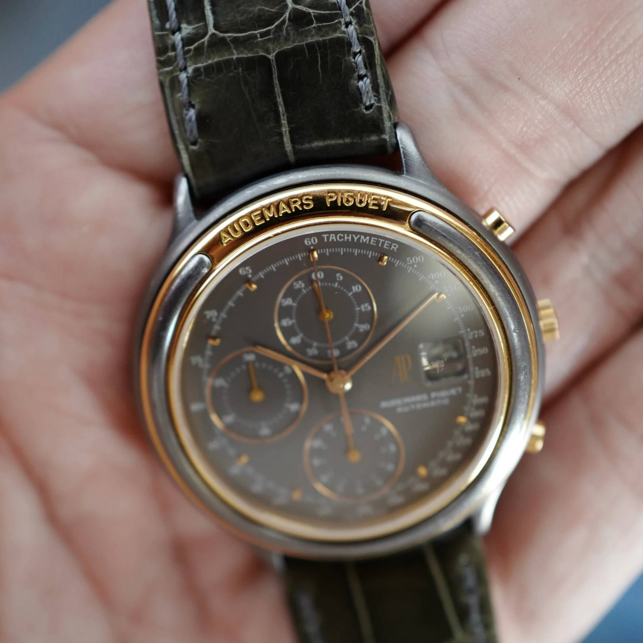 Audemars Piguet Tantalum and Rose Gold Huitieme Chrononograph 25644 - Image 8