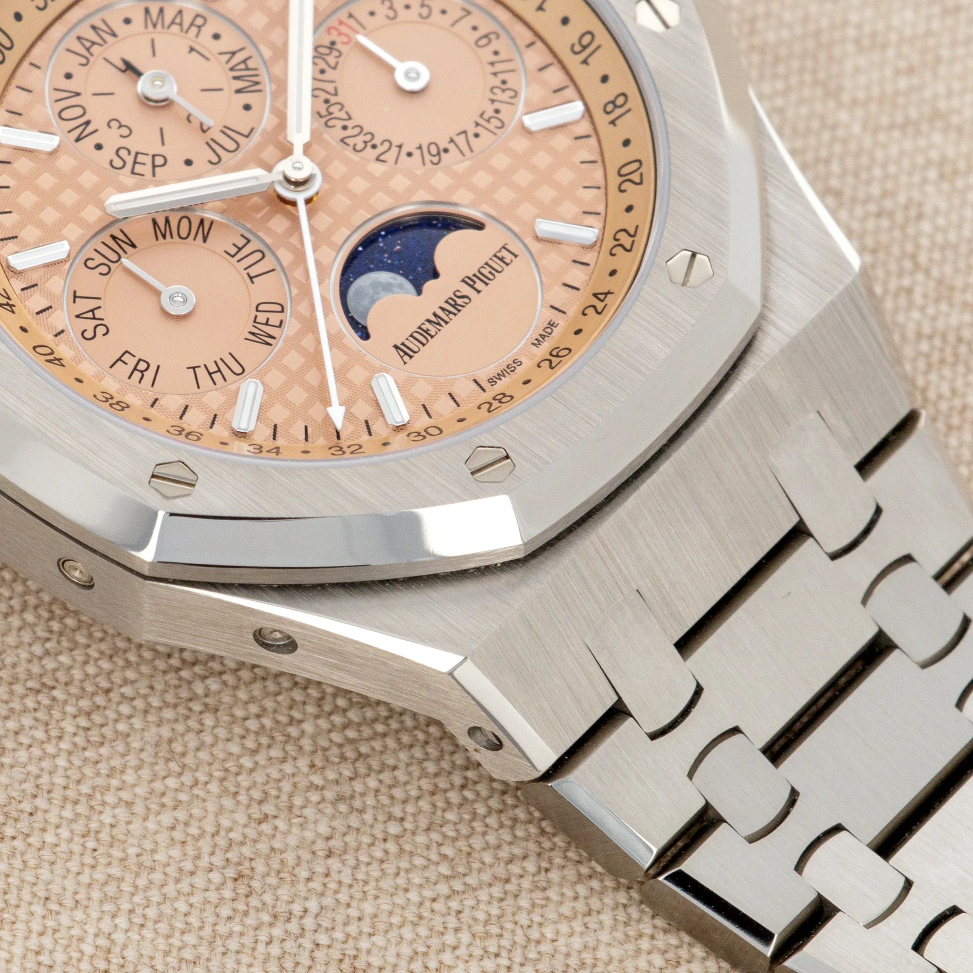 Audemars Piguet Titanium Royal Oak Quantieme Perpetual Ref. 26615 with Salmon Dial - Image 3