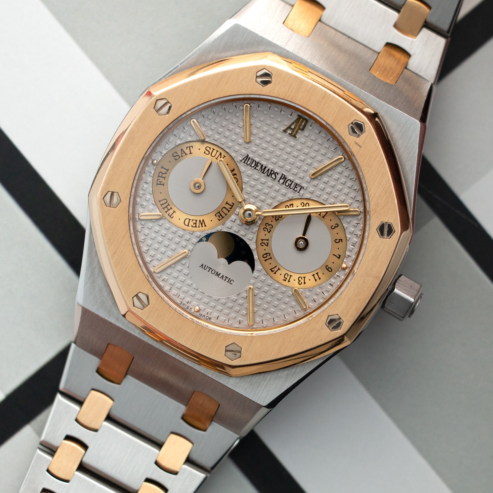 Audemars Piguet Two Tone Royal Oak Day-Date Moonphase Ref. 25594 - Image 2