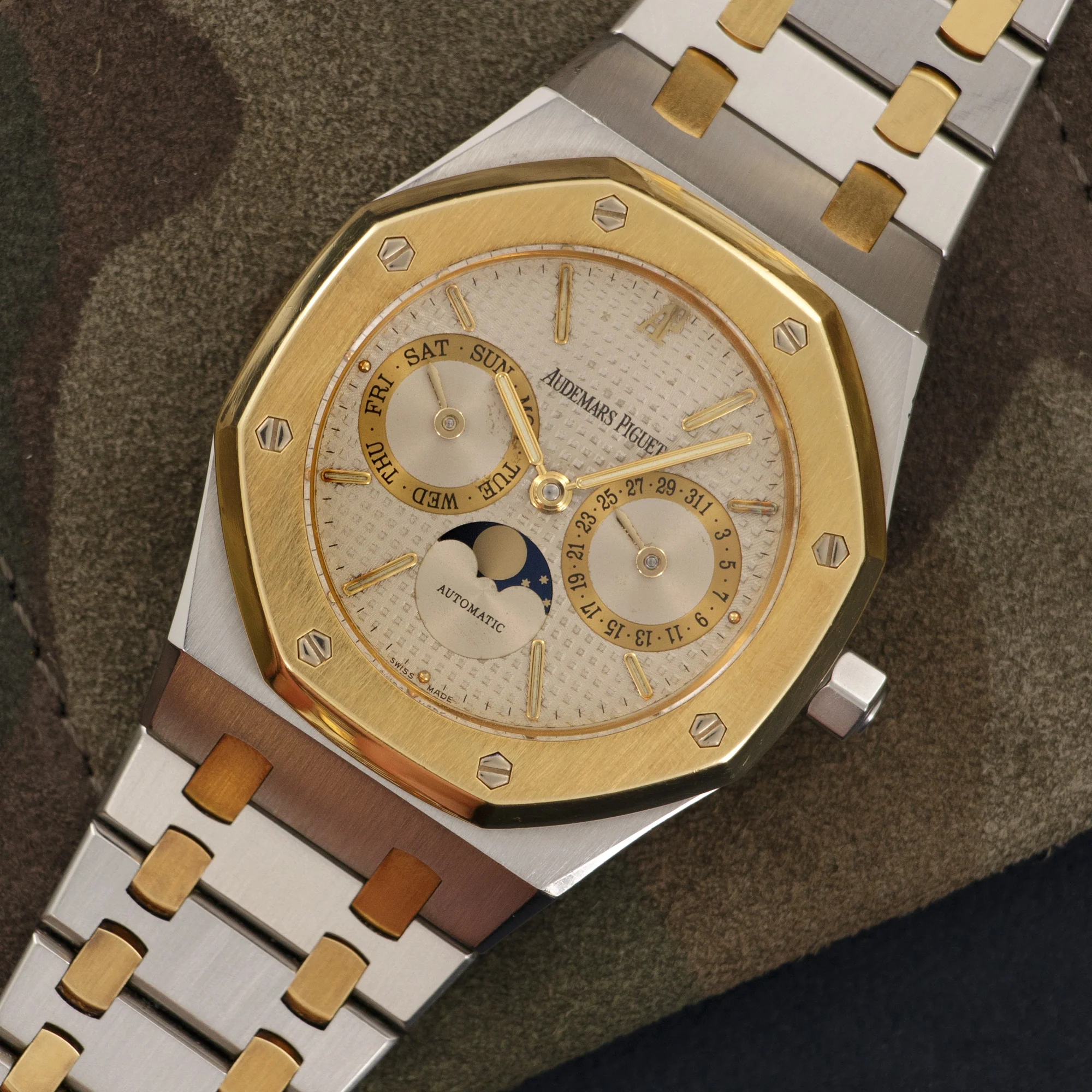 Audemars Piguet Two-Tone Royal Oak Day-Date Moonphase Watch - Image 2