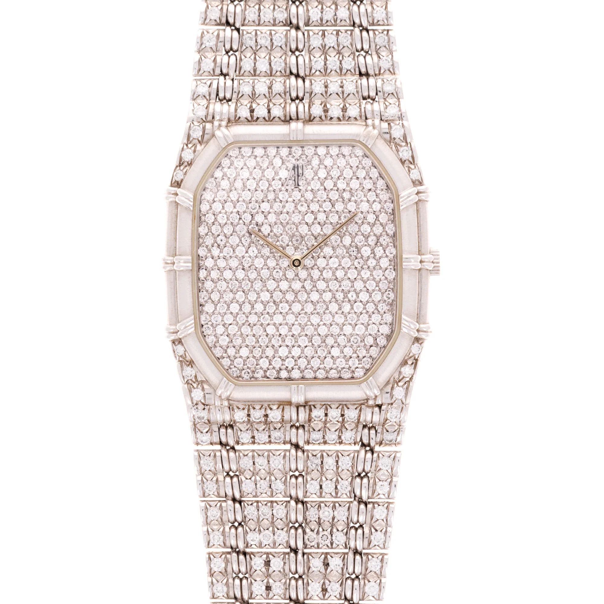 Audemars Piguet White Gold and Diamond Bamboo Watch