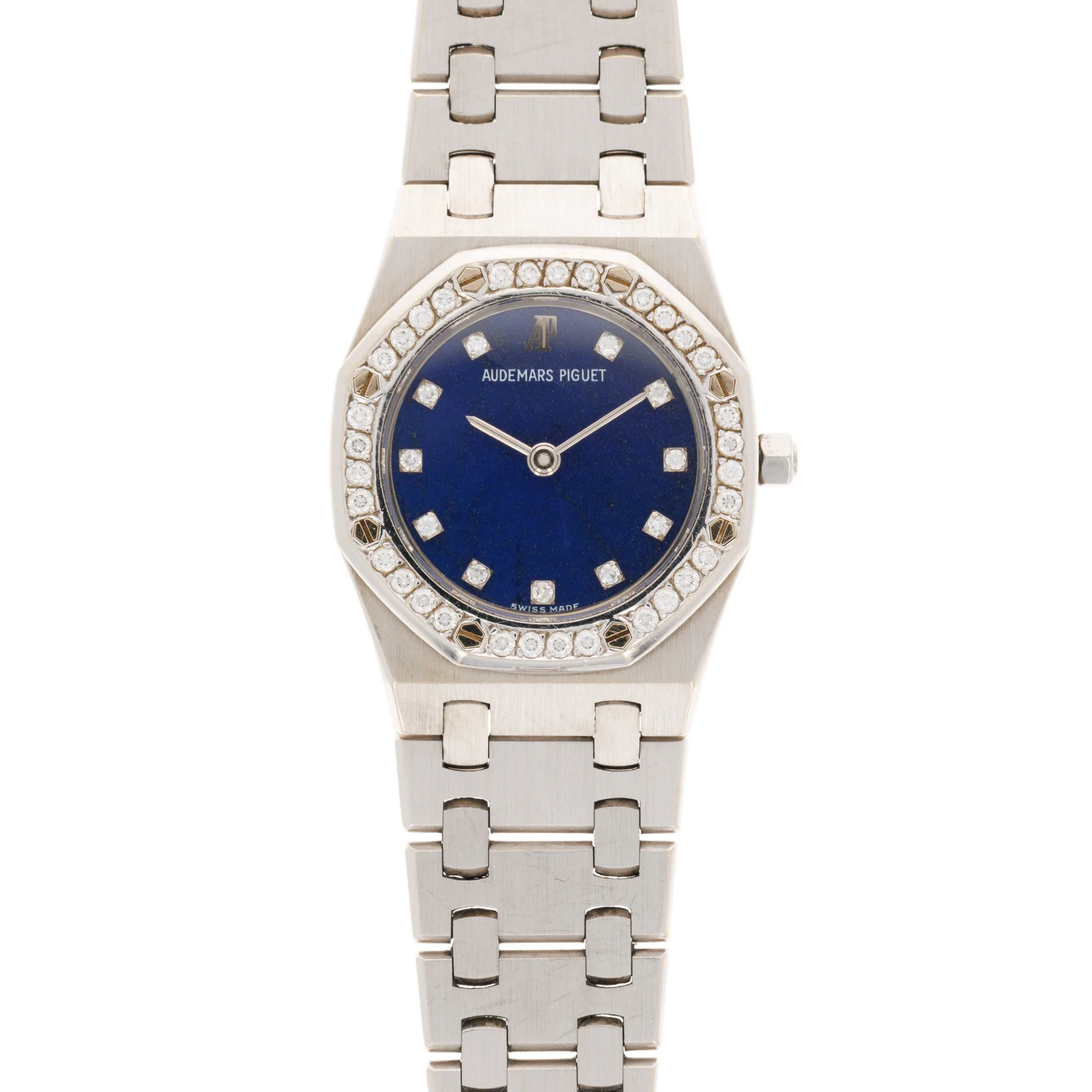 Audemars Piguet White Gold and Diamond Royal Oak with Lapis Dials