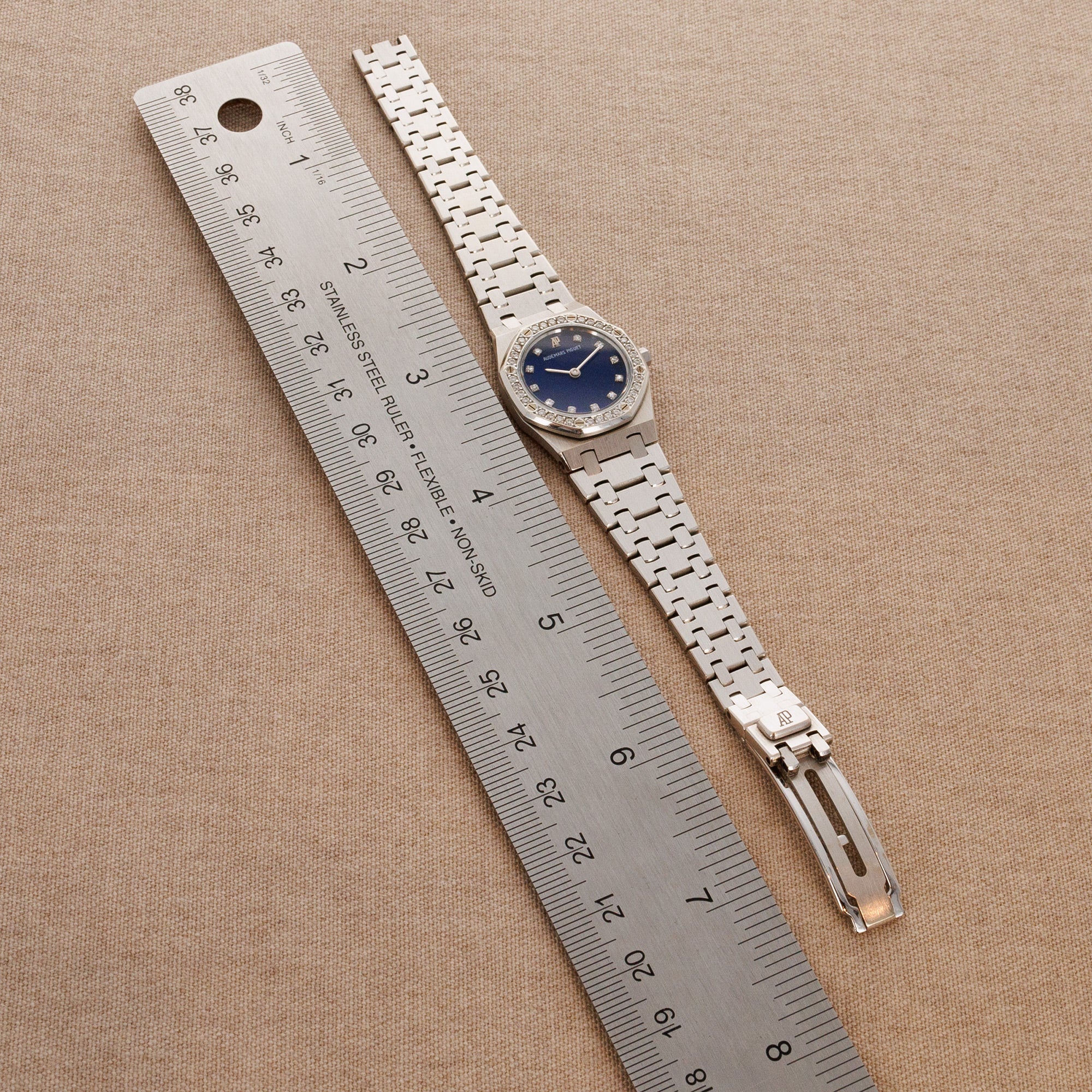 Audemars Piguet White Gold and Diamond Royal Oak with Lapis Dials - Image 5