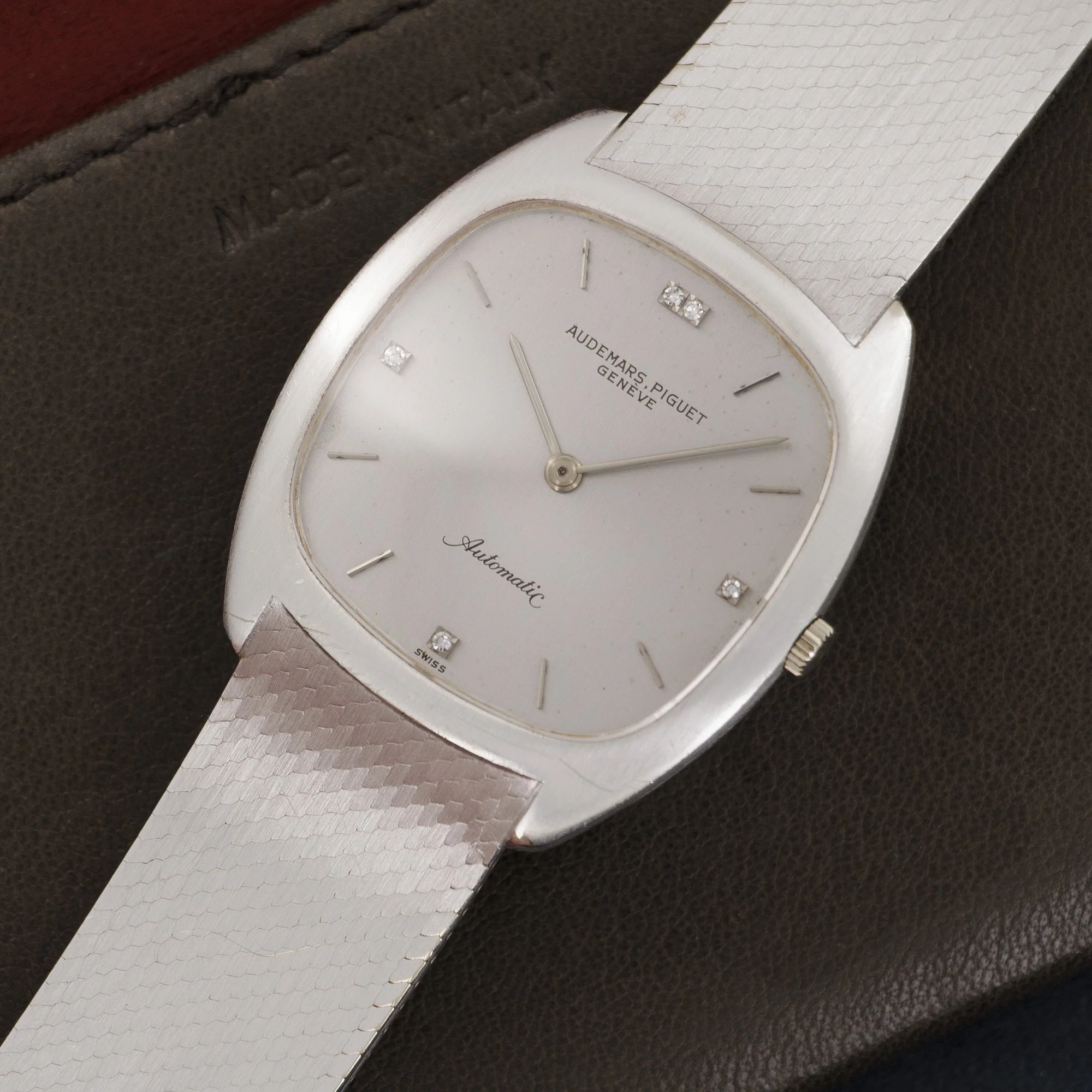 Audemars Piguet White Gold Automatic Bracelet Watch - Image 2