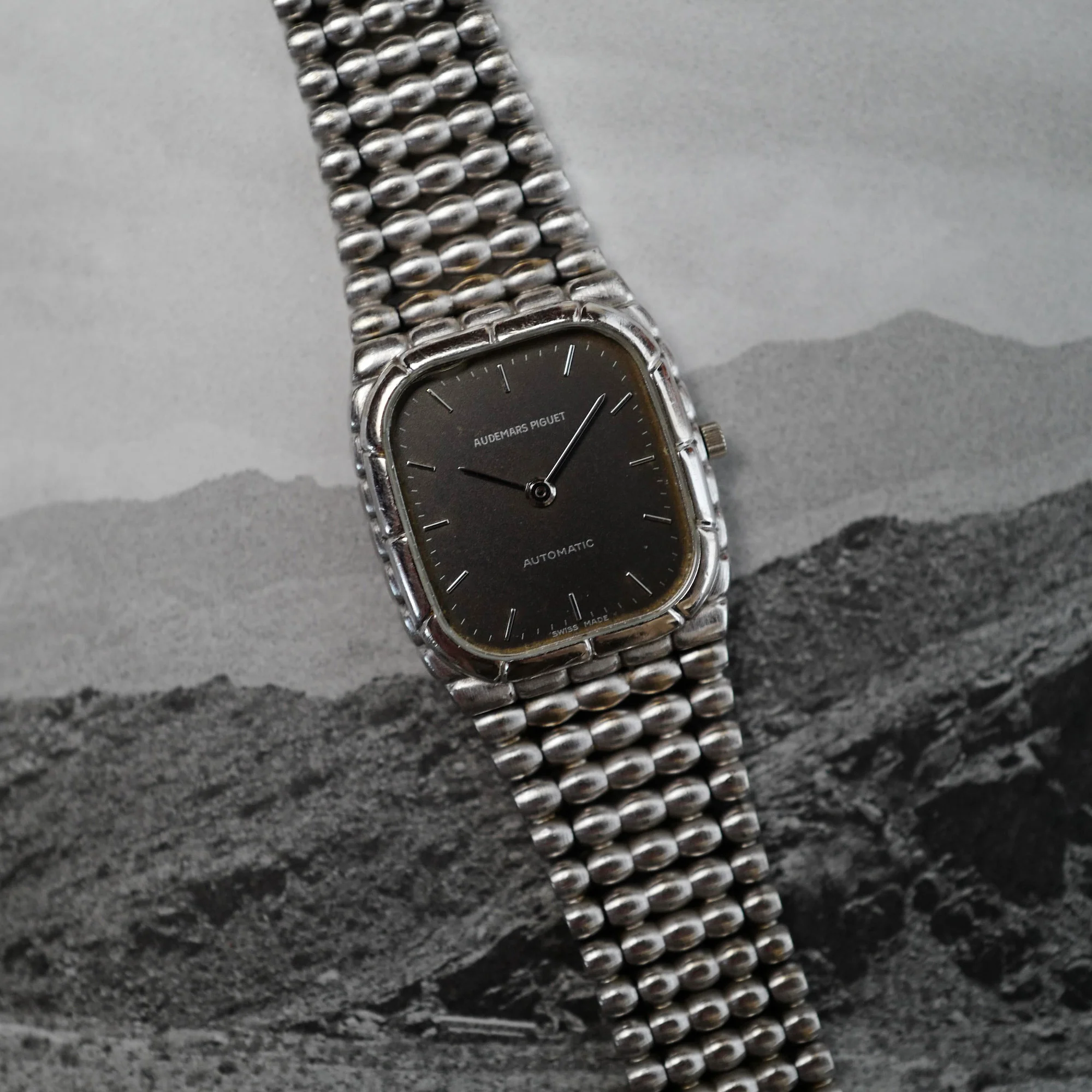 Audemars Piguet White Gold Automatic Bullet Bracelet Watch - Image 3
