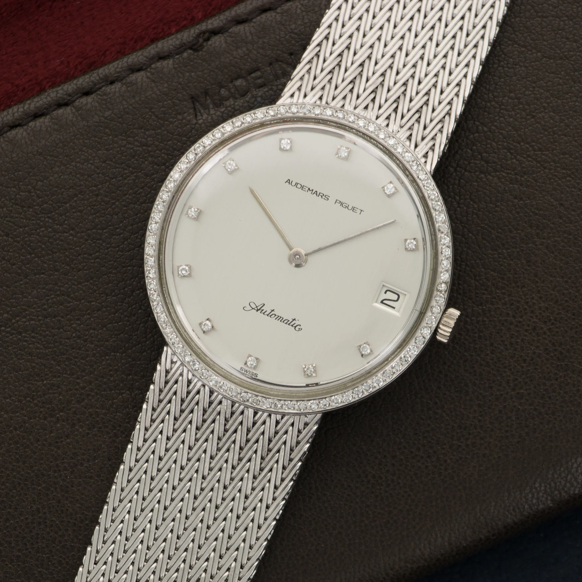 Audemars Piguet White Gold Automatic Diamond Watch - Image 2