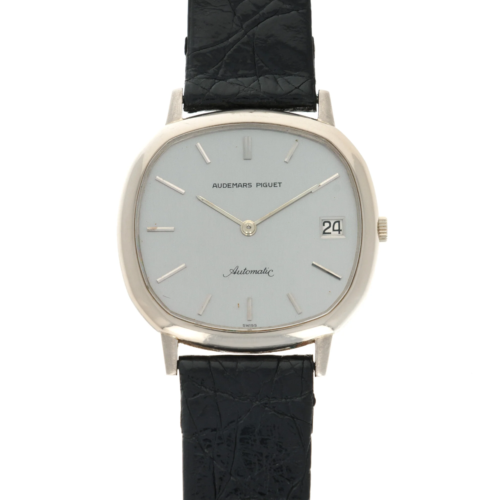Audemars Piguet White Gold Automatic Strap Watch