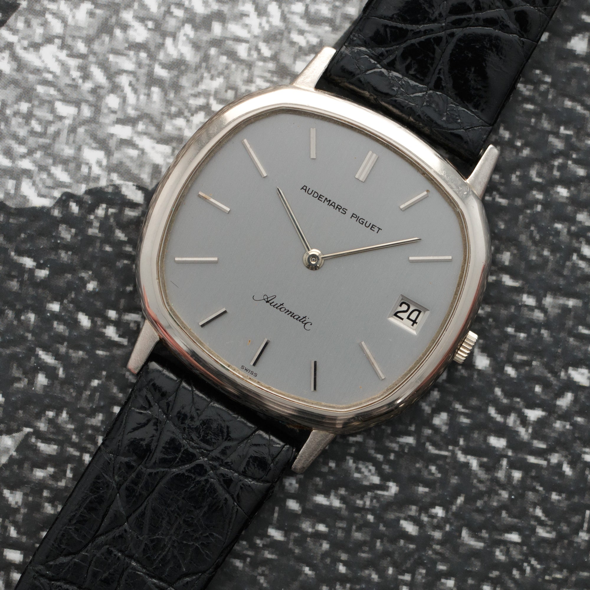 Audemars Piguet White Gold Automatic Strap Watch - Image 2