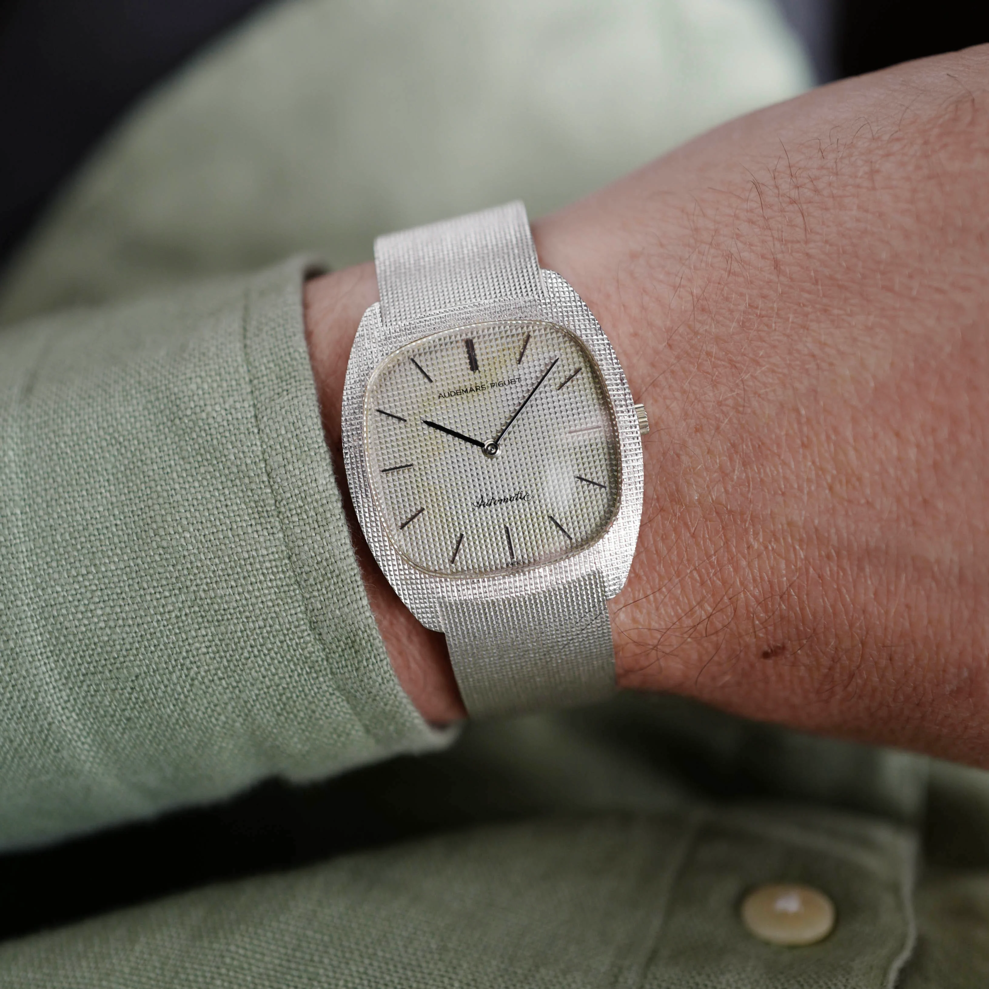 Audemars Piguet White Gold Automatic Watch - Image 6