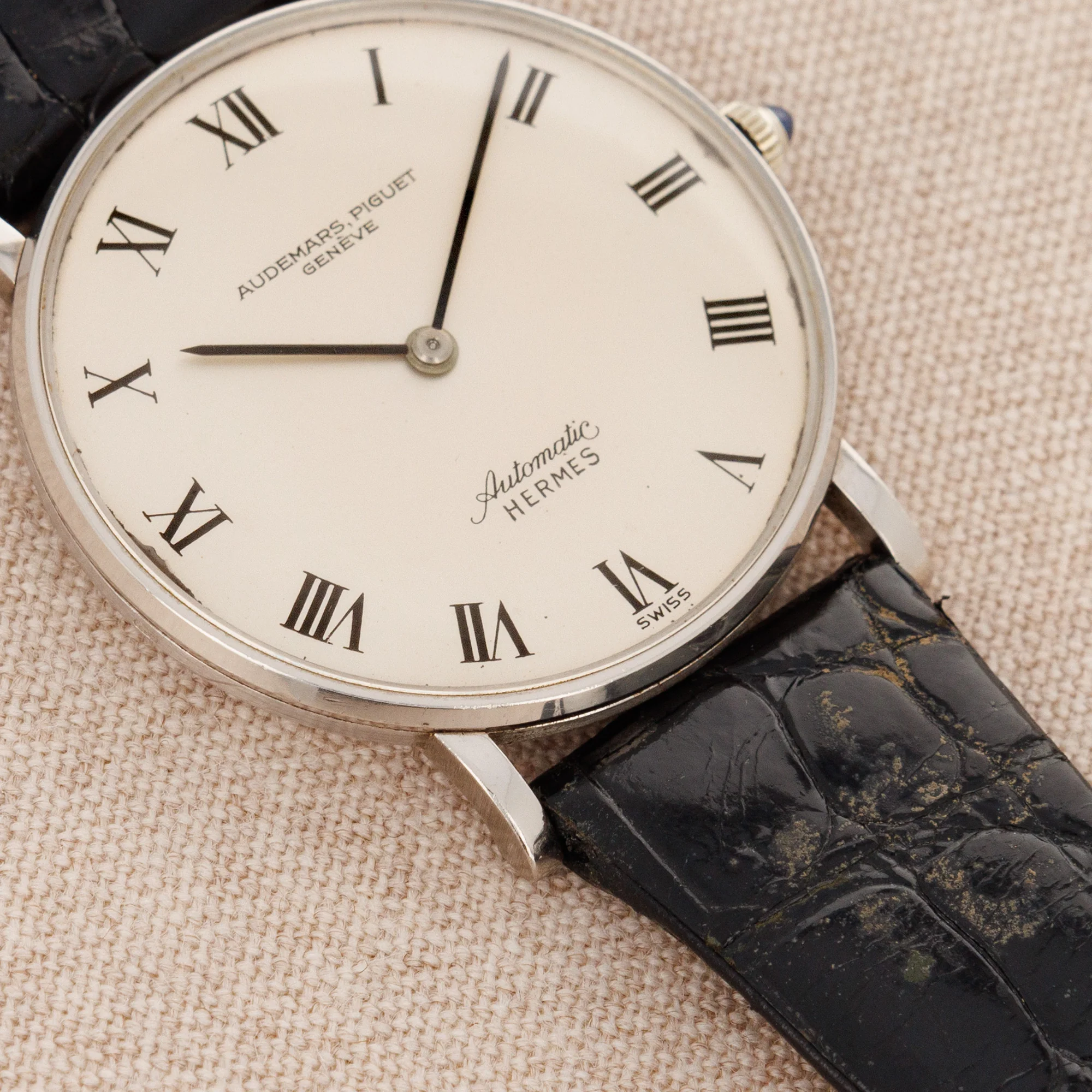 Audemars Piguet White Gold Automatic Watch Retailed by Hermes - Image 4