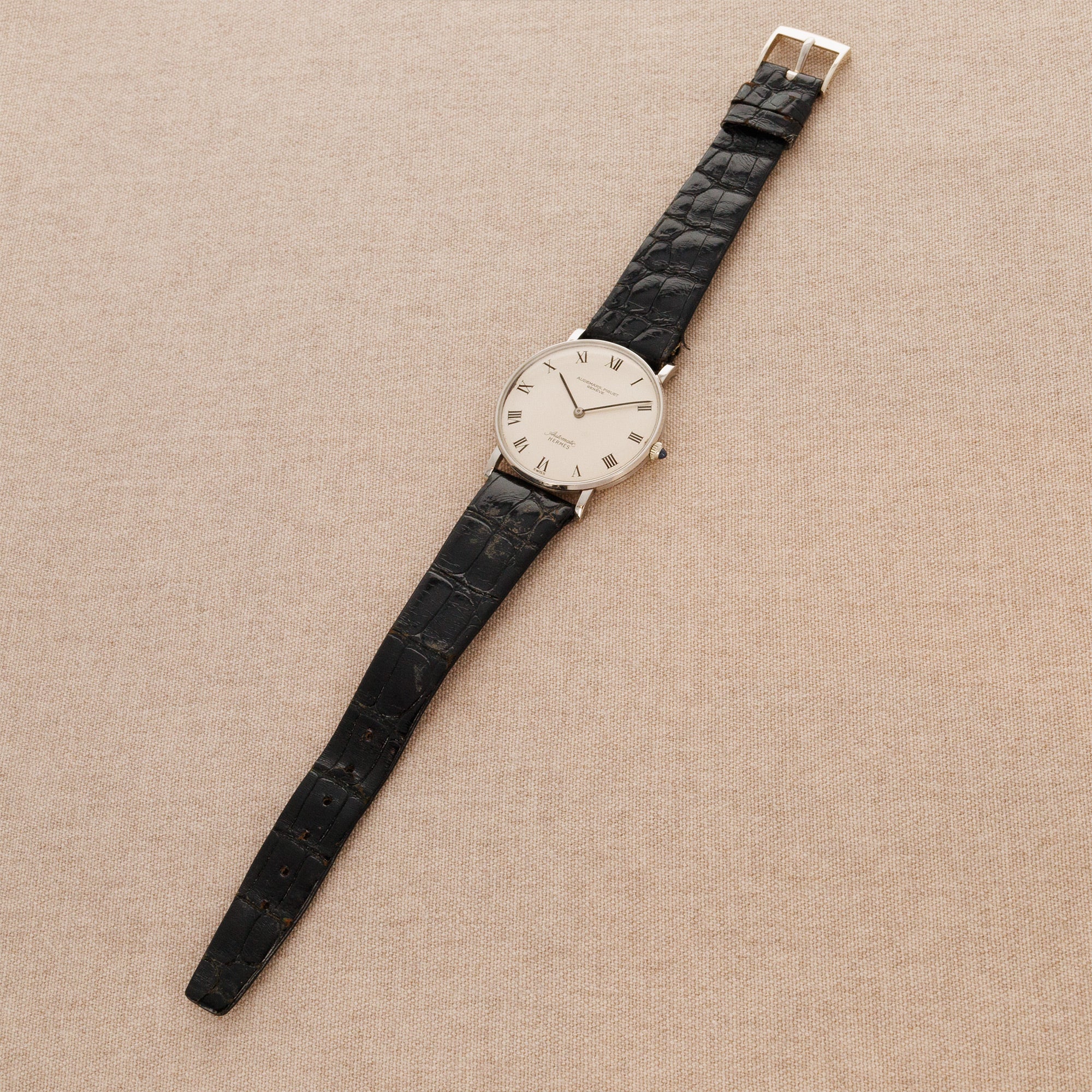Audemars Piguet White Gold Automatic Watch Retailed by Hermes - Image 5