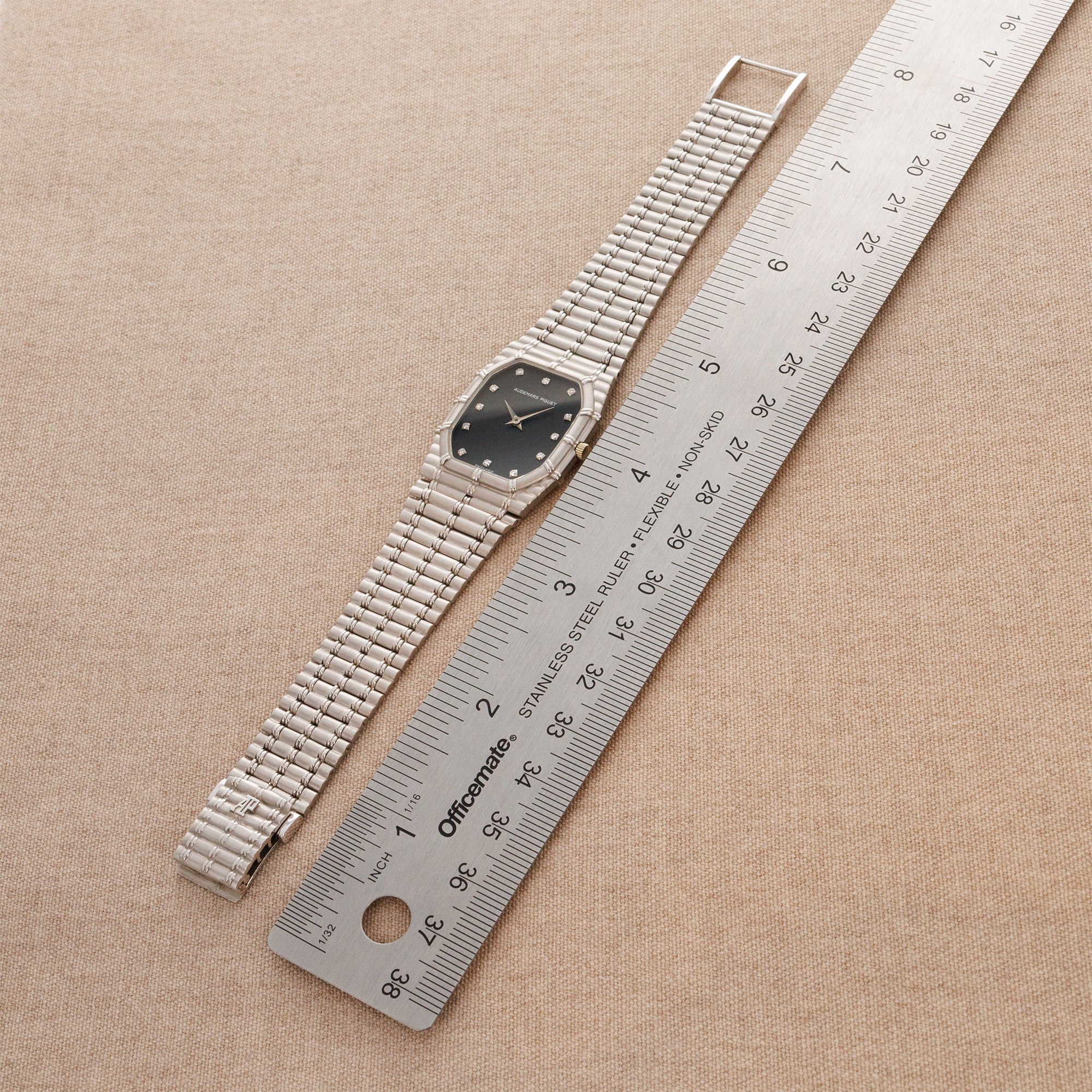 Audemars Piguet White Gold Bamboo Watch - Image 5