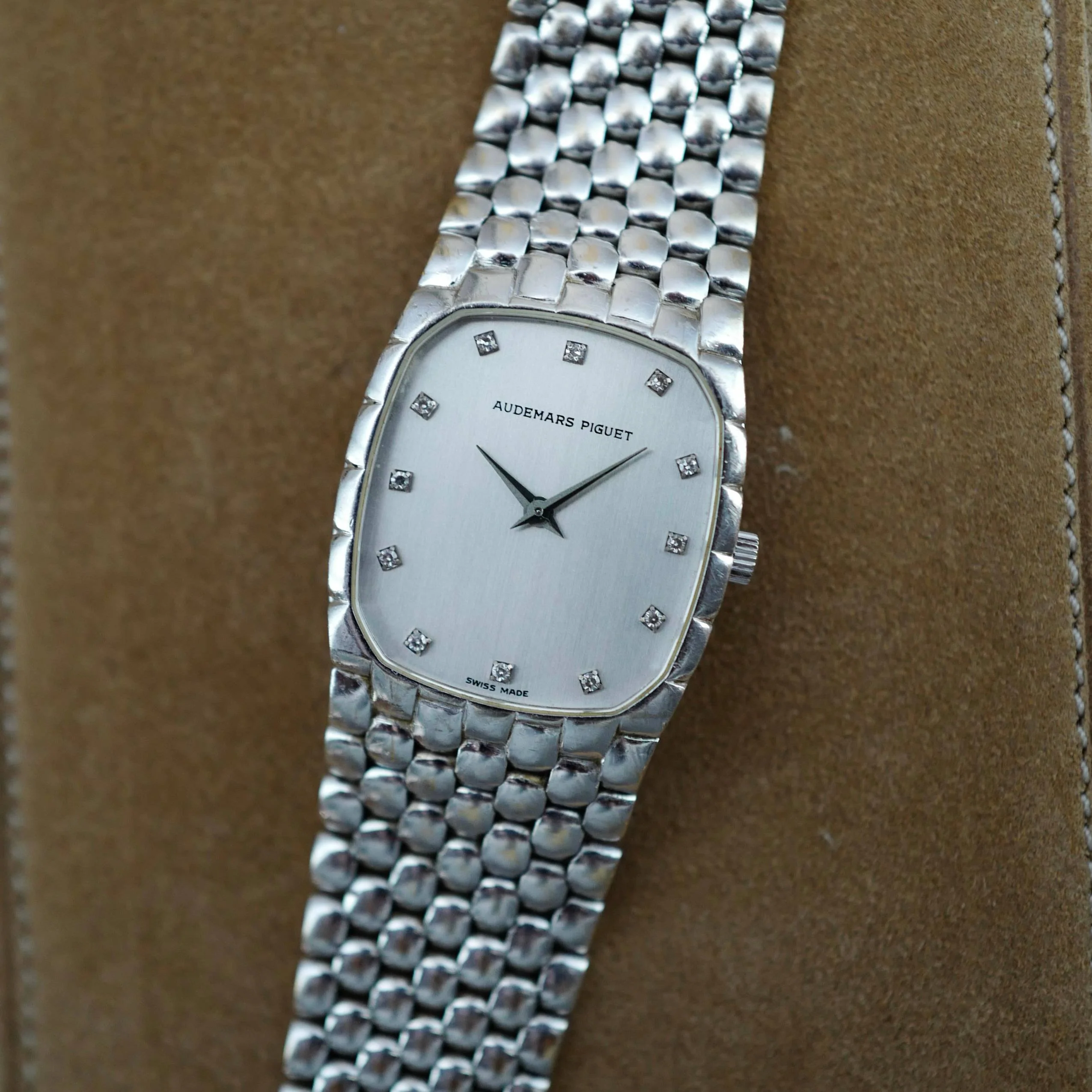 Audemars Piguet White Gold Bracelet Watch - Image 2