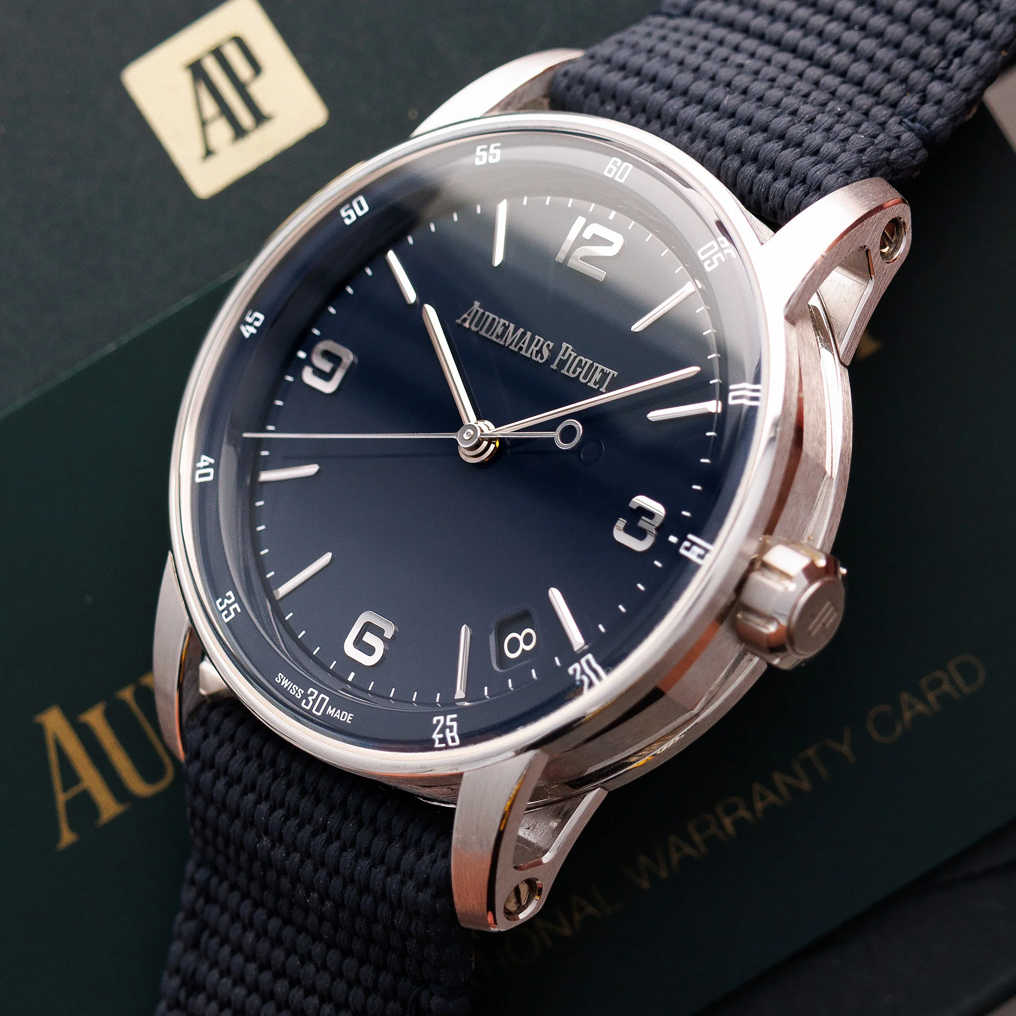 Audemars Piguet White Gold Code 11:59 Ref. 15210 with Blue Dial - Image 2