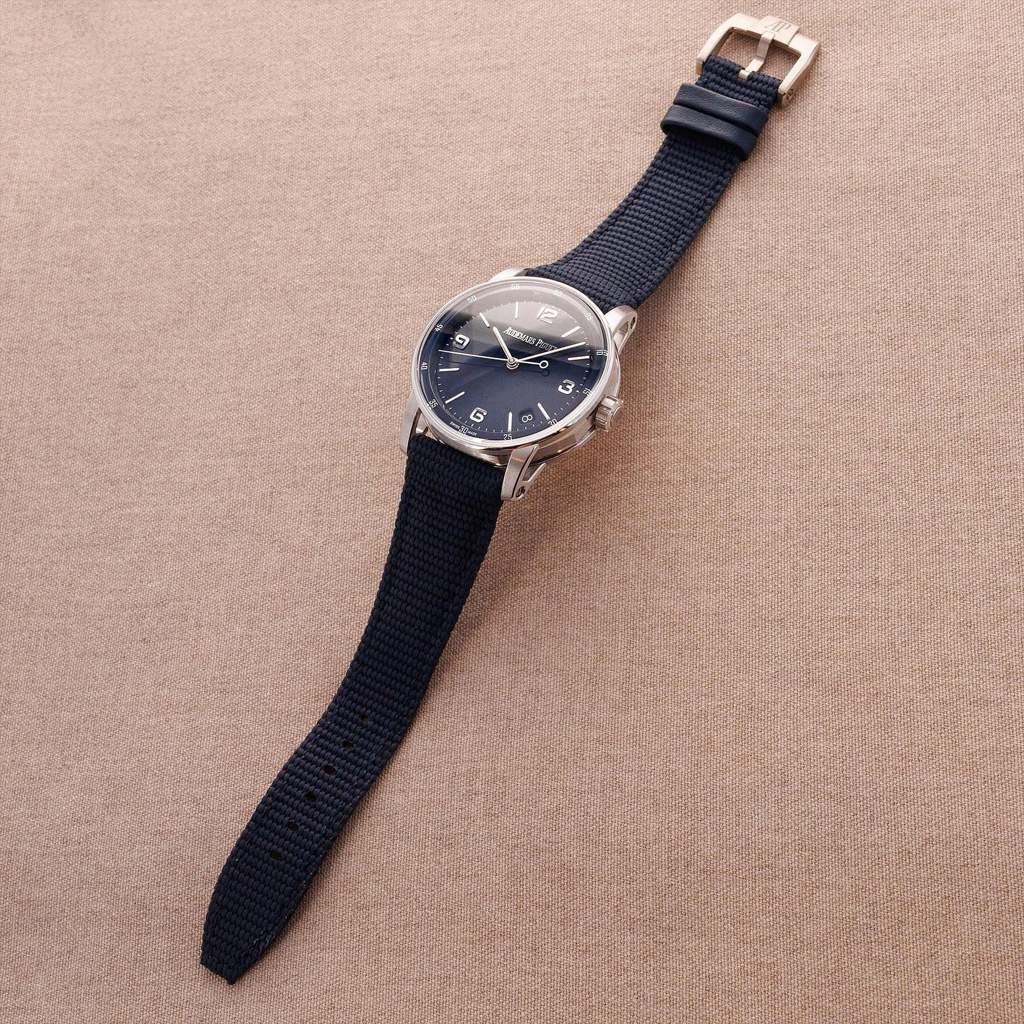 Audemars Piguet White Gold Code 11:59 Ref. 15210 with Blue Dial - Image 4