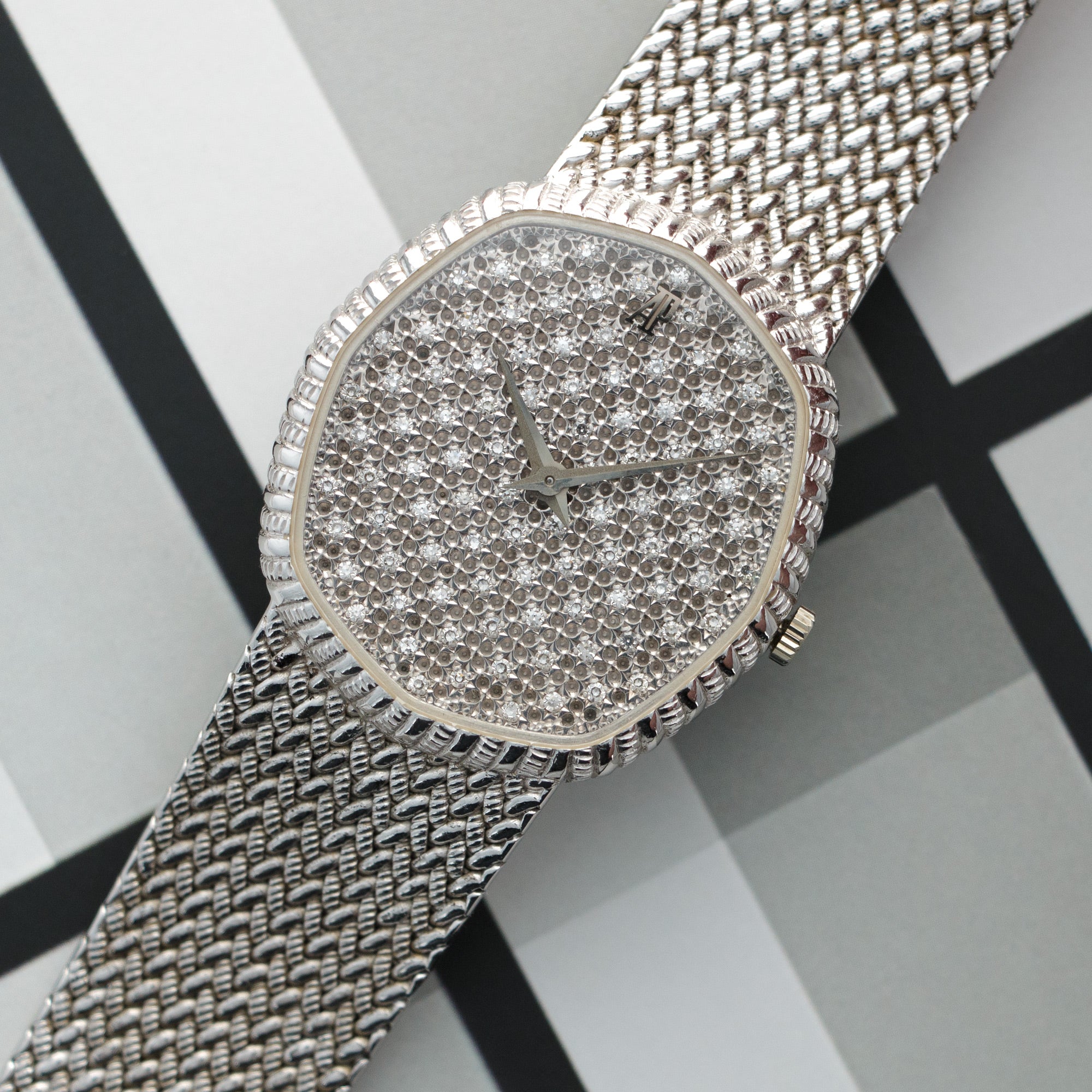 Audemars Piguet White Gold Diamond Bracelet Watch - Image 2