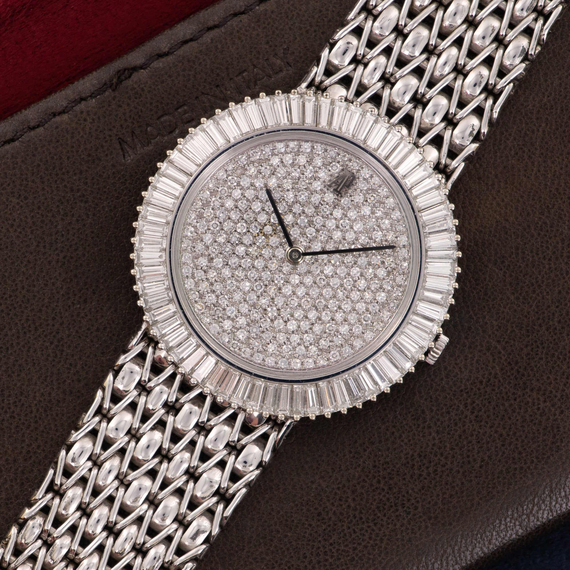 Audemars Piguet White Gold Diamond Bracelet Watch - Image 2