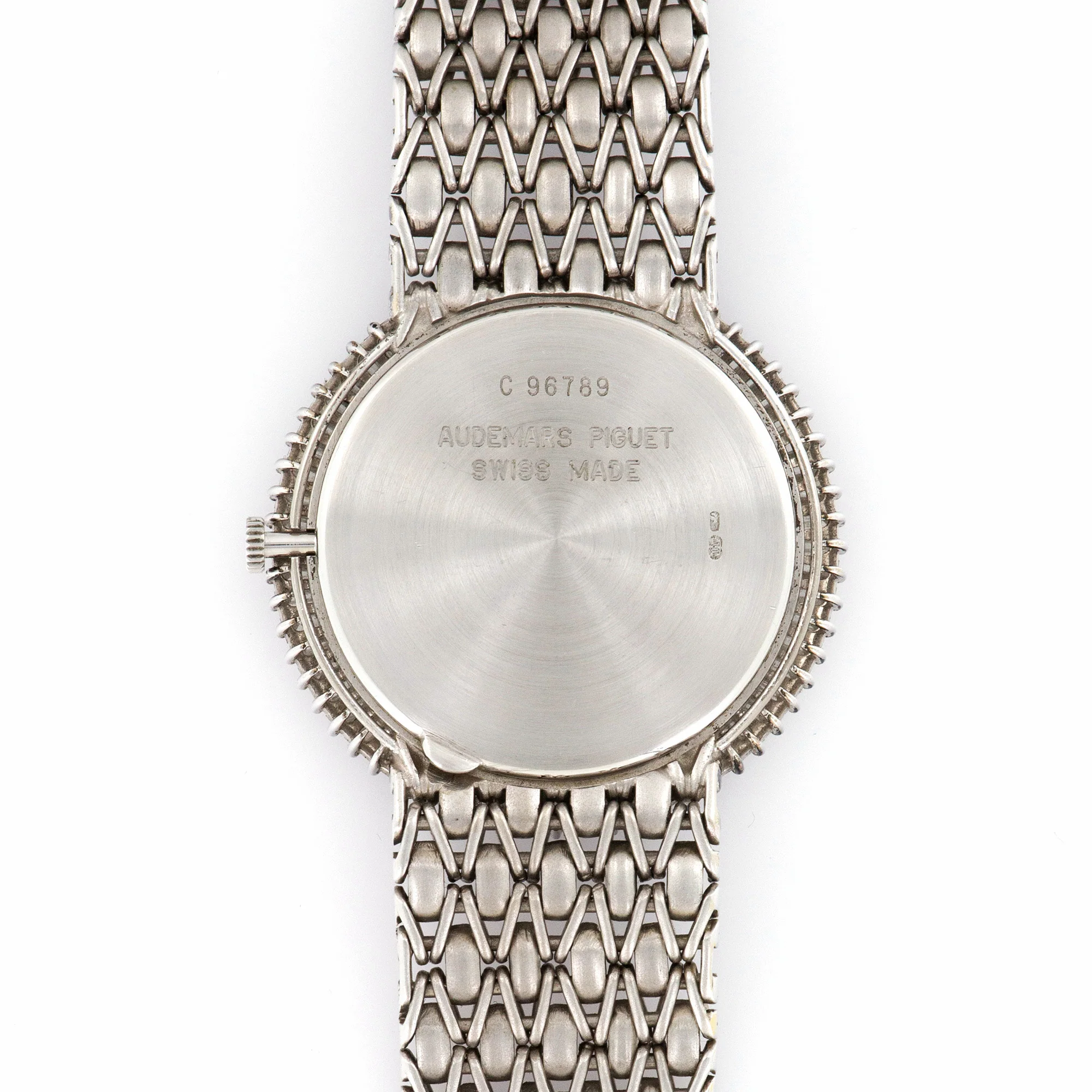 Audemars Piguet White Gold Diamond Bracelet Watch - Image 4