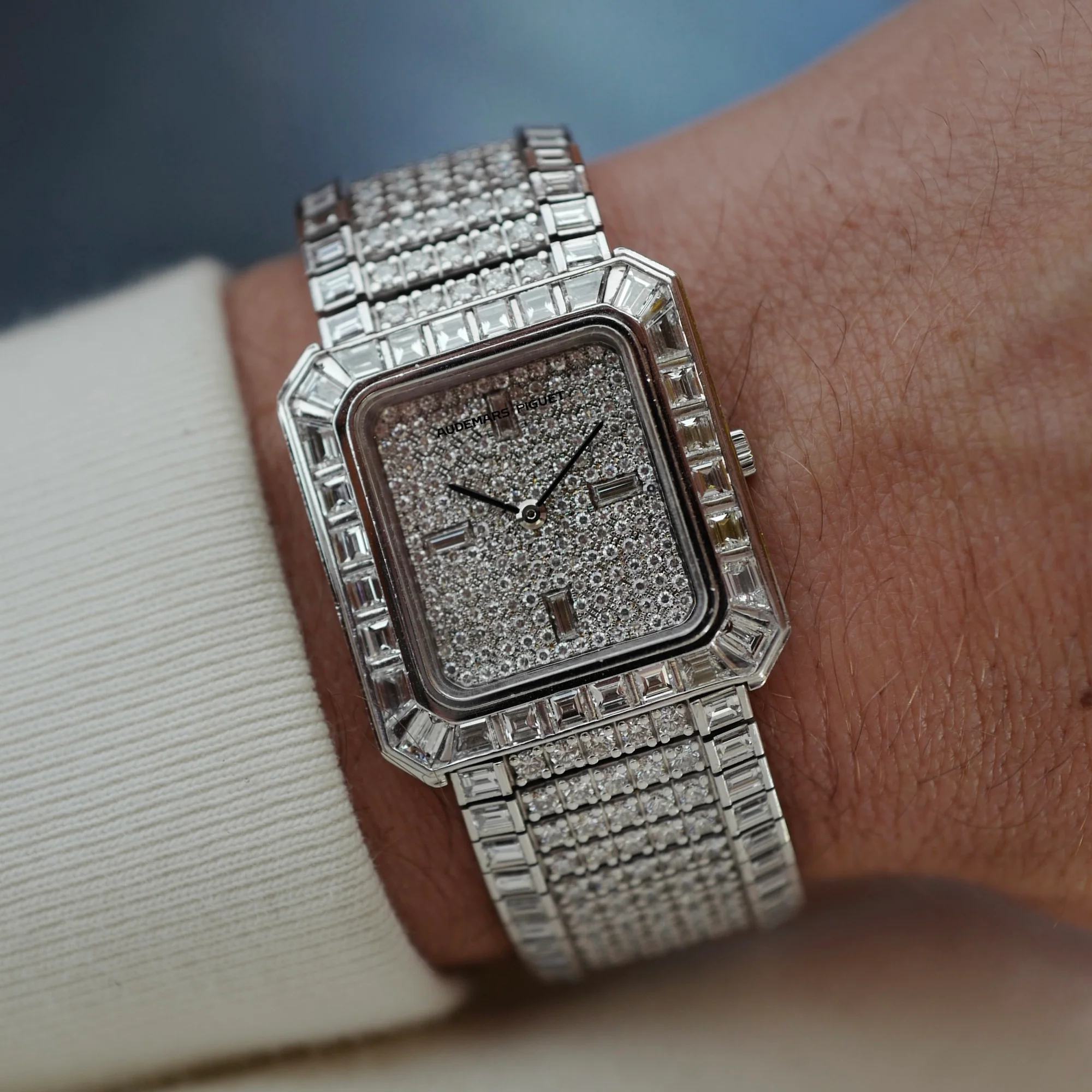 Audemars Piguet White Gold Diamond Bracelet Watch Ref. 14612 - Image 4