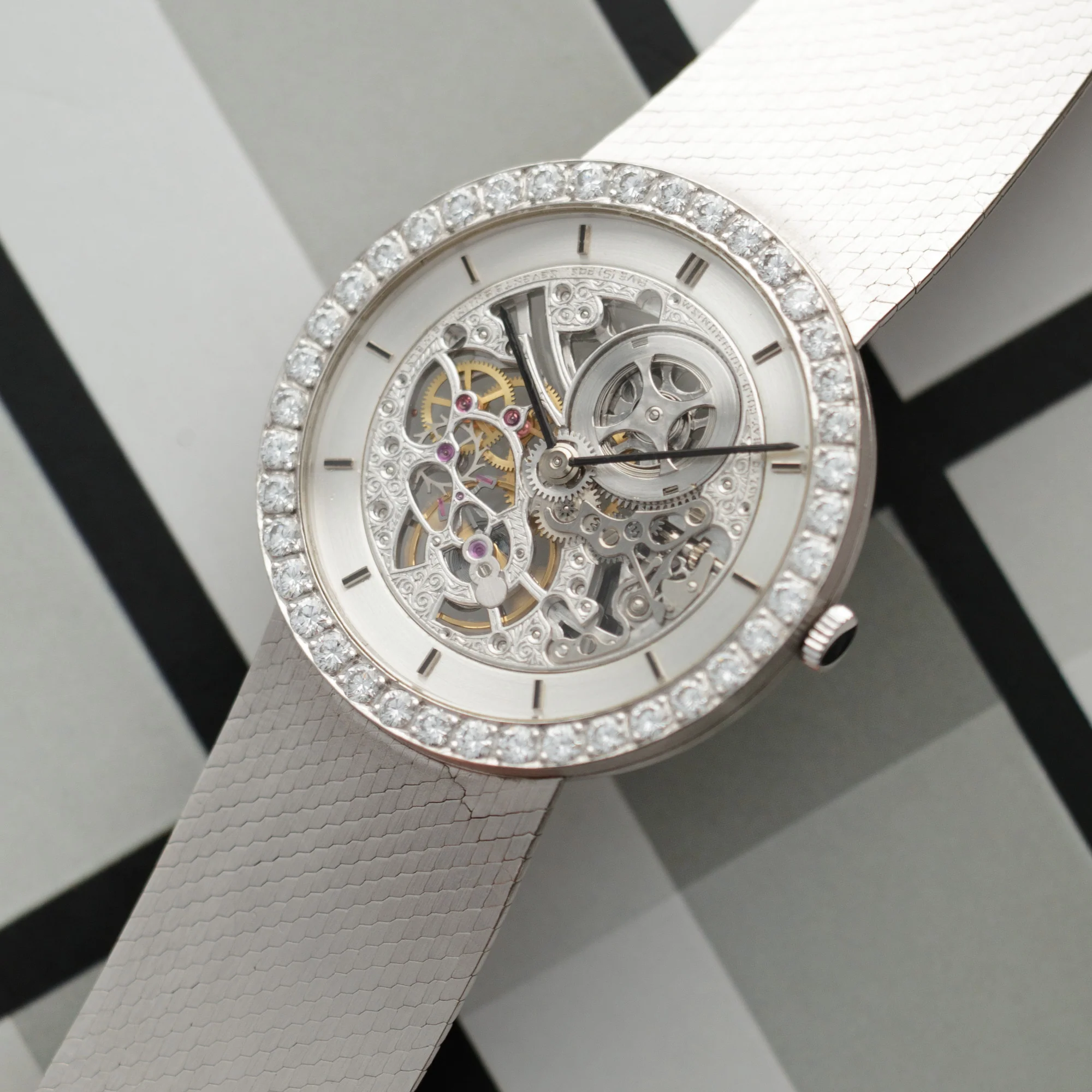 Audemars Piguet White Gold Diamond Skeleton with Original Box and Paper - Image 2