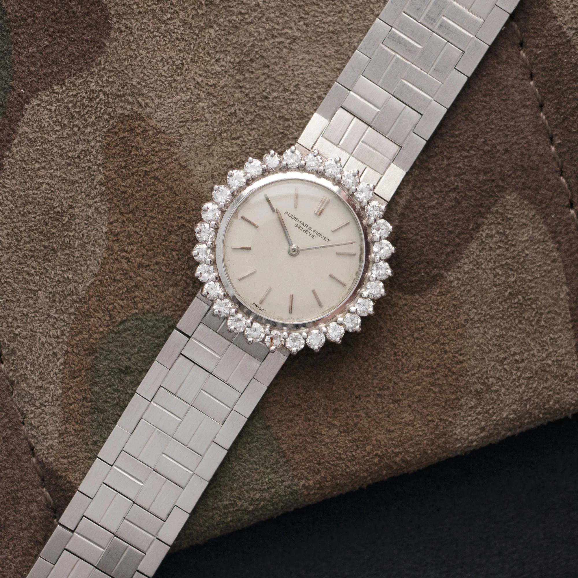 Audemars Piguet White Gold Diamond Watch - Image 2