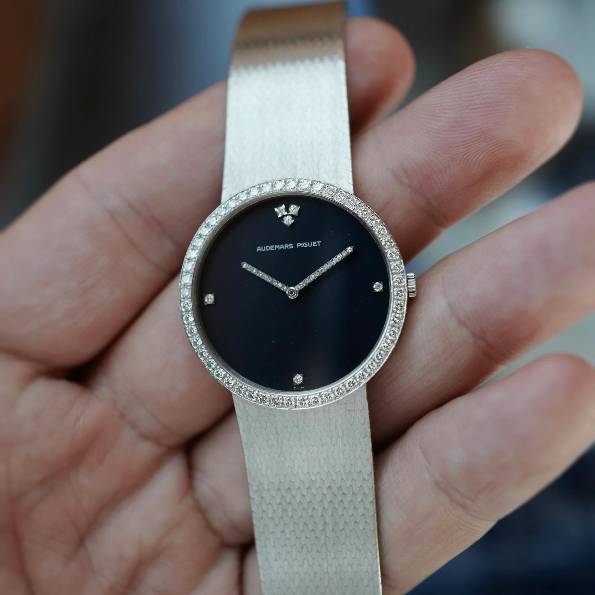 Audemars Piguet White Gold Diamond Watch (NEW ARRIVAL) - Image 2